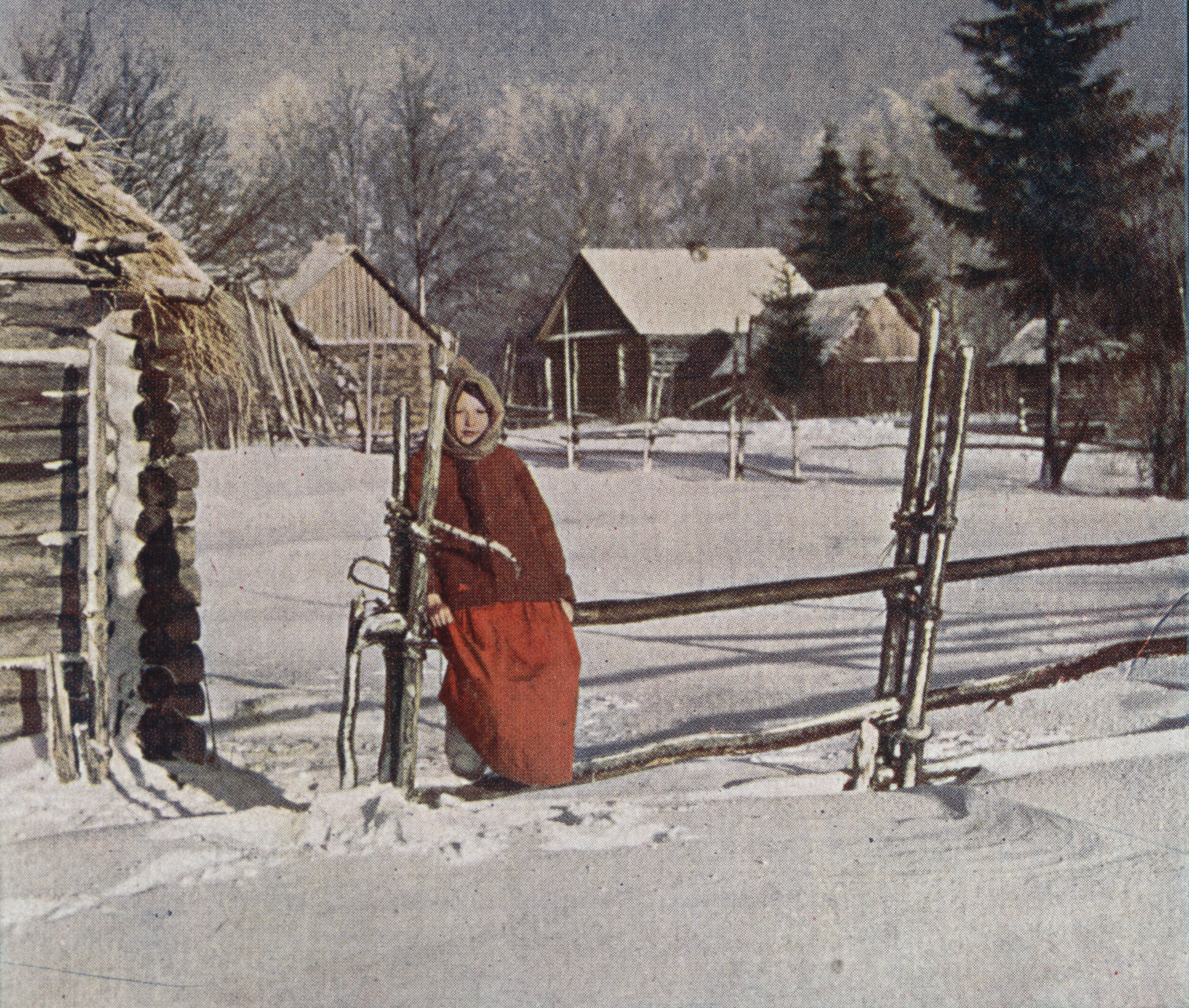 У околицы, 1906, фотограф Сергей Прокудин-Горский
