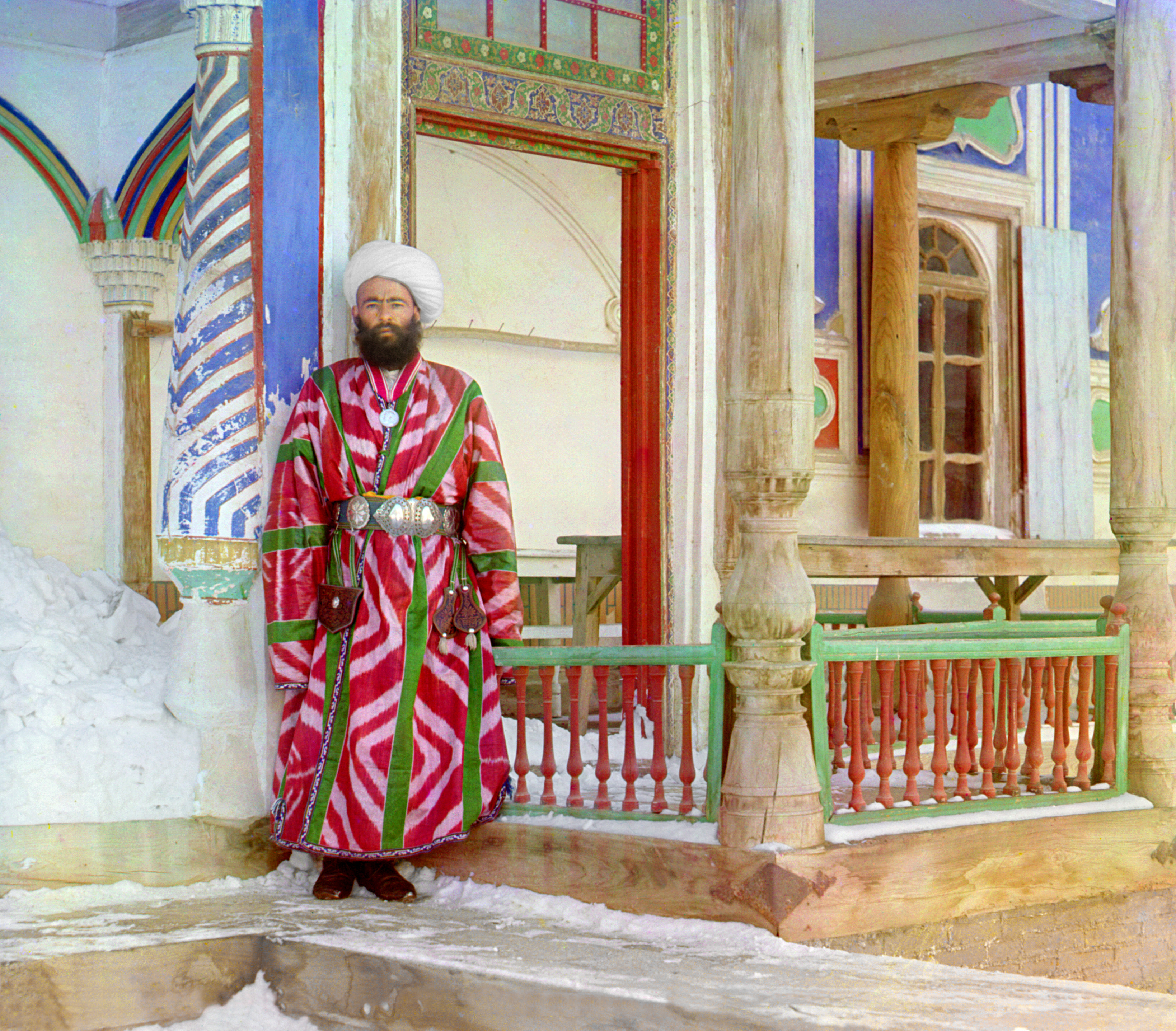 Бухарский бюрократ. Бухара, 1905-1915, фотограф Сергей Прокудин-Горский