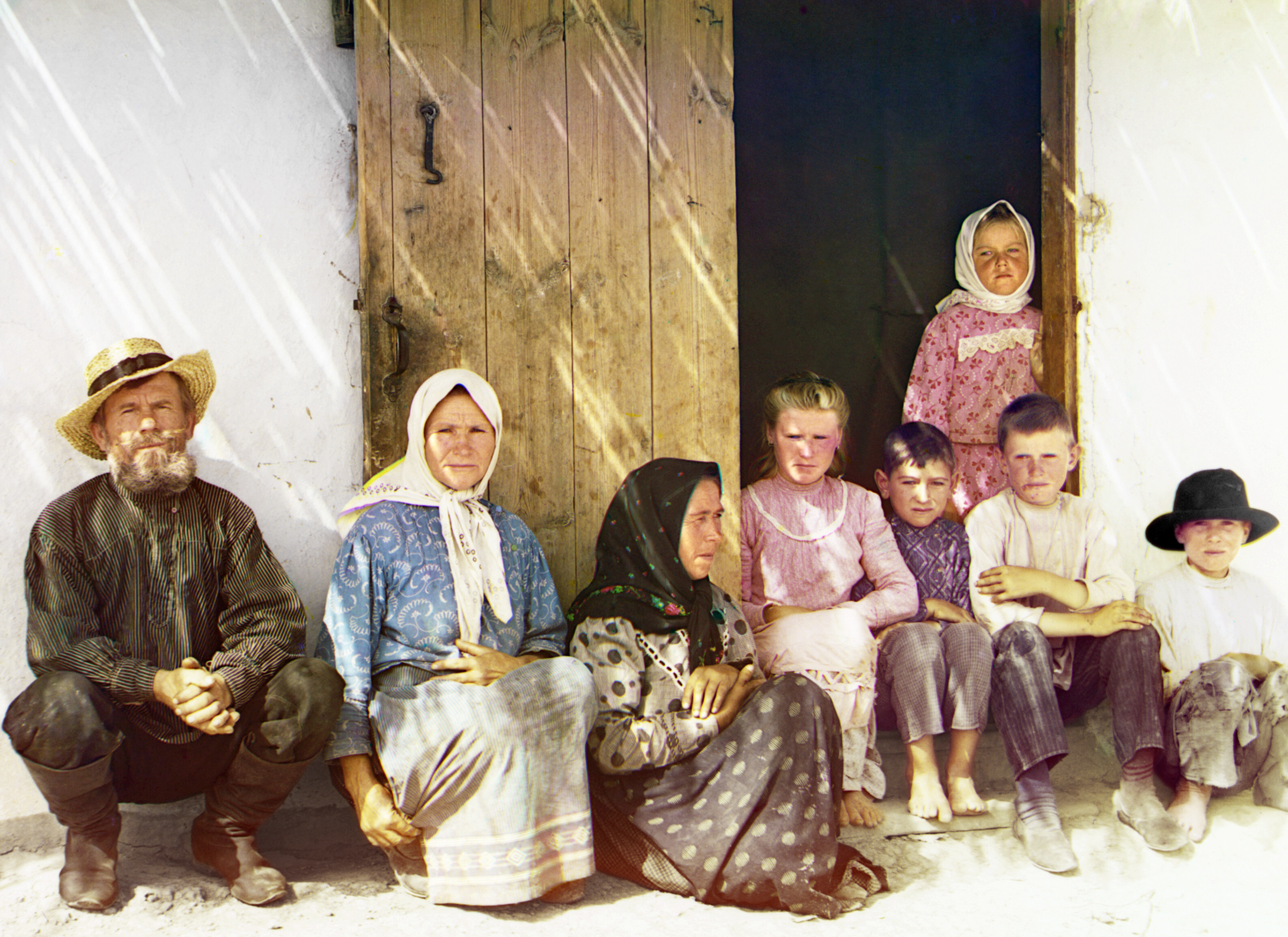 Мугань. Семья поселенца. Поселок Графовка, 1905-1915, фотограф Сергей Прокудин-Горский