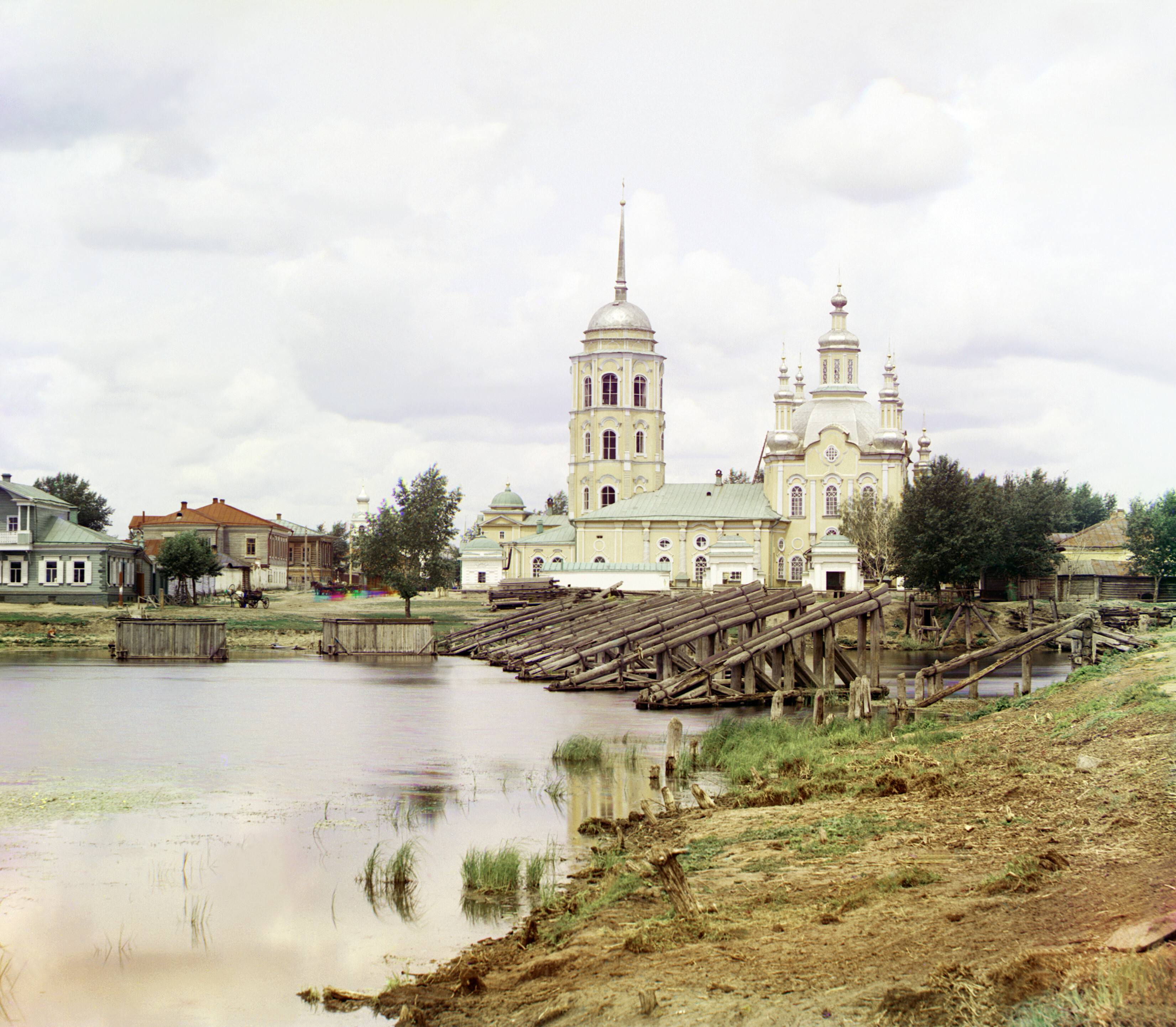 Собор в городе Шадринске (150 лет), 1912 г., фотограф Сергей Прокудин-Горский