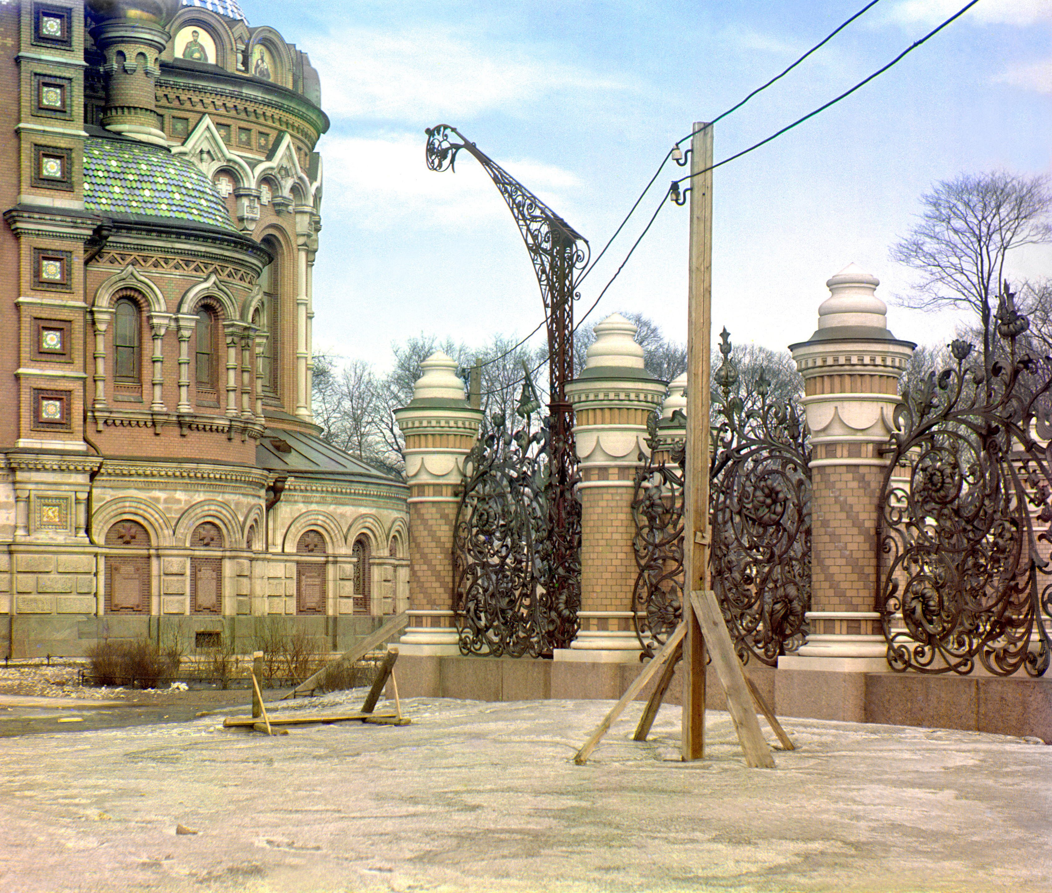 Фрагмент церкви Воскрешения на Крови, 1905-1915, фотограф Сергей Прокудин-Горский