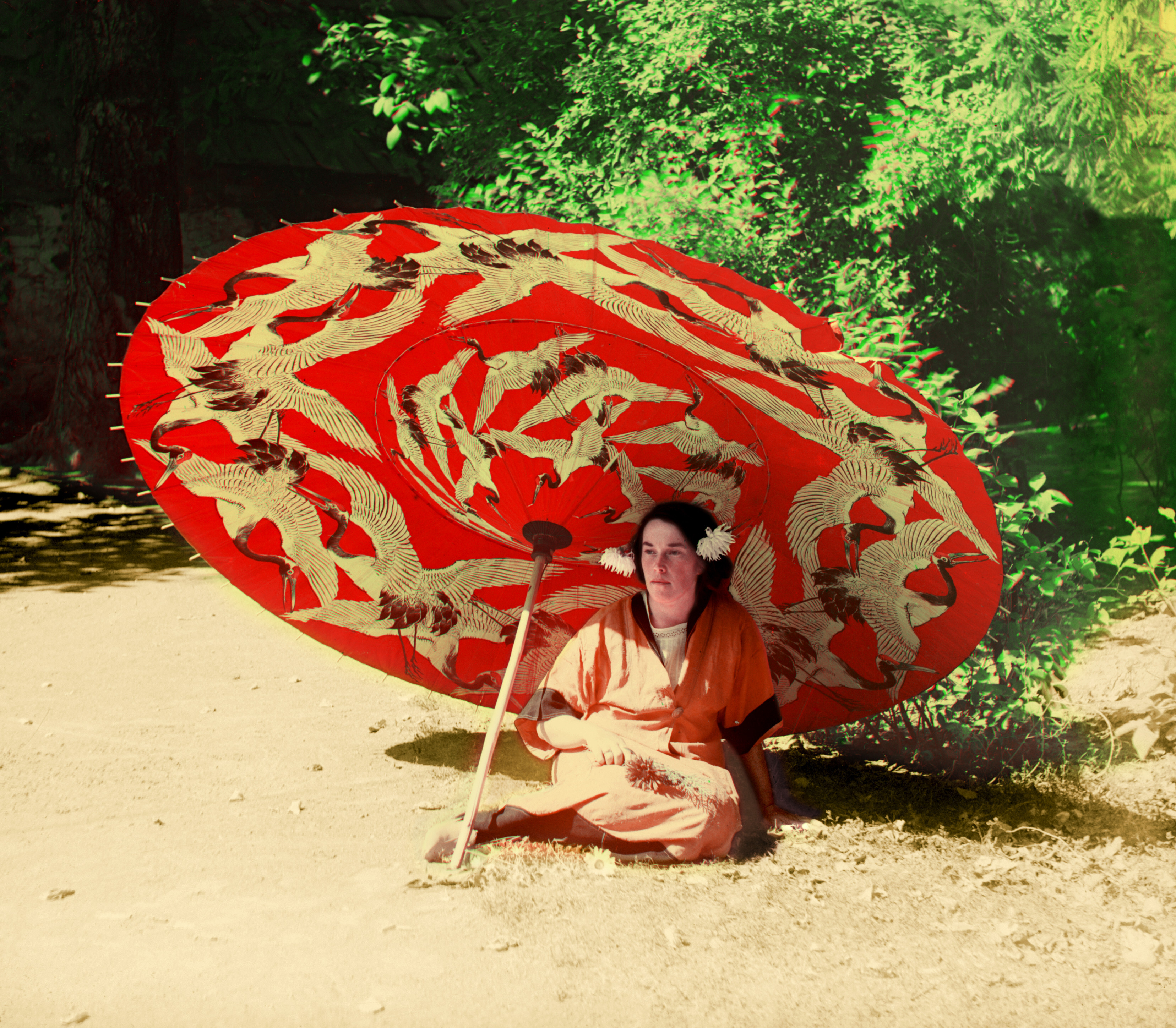 Этюд девушки, 1905-1915, фотограф Сергей Прокудин-Горский