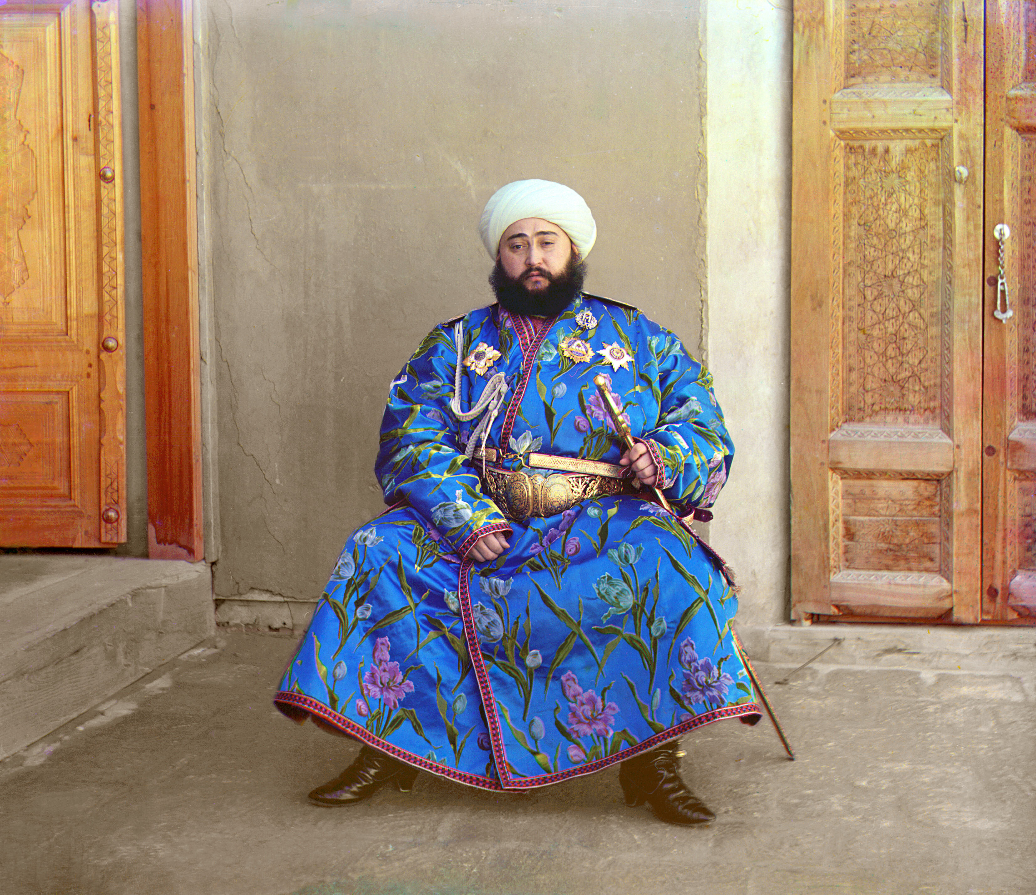 Эмир Бухары. Бухара, 1911, фотограф Сергей Прокудин-Горский