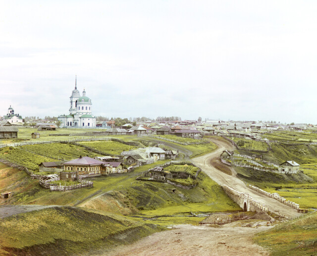 Деревня Колчедан, 1912 г., фотограф Сергей Прокудин-Горский