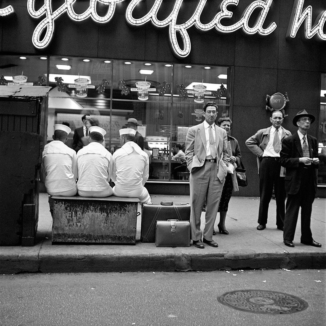 7 июня 1956 г., Нью-Йорк, штат Нью-Йорк. Фотограф Вивиан Майер