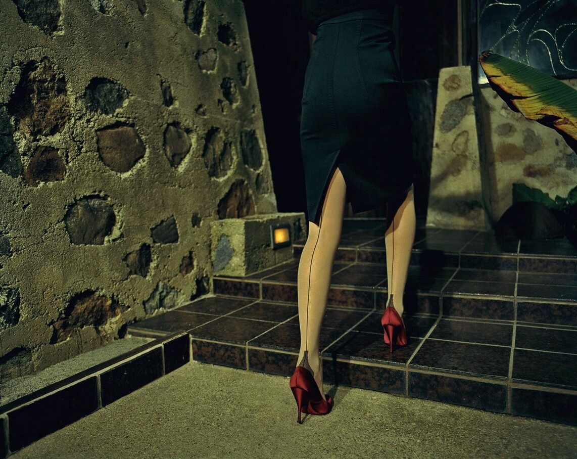 Red Satin с Элиз Тейлор. Фотограф Жак Оливар