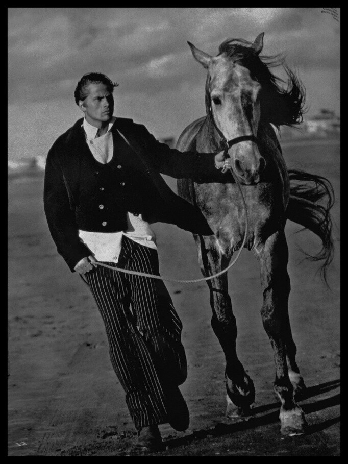 Марк Ван Дер Лоо, цыганский конь, дикий восточный ветер и одиночество. Фотограф Жак Оливар