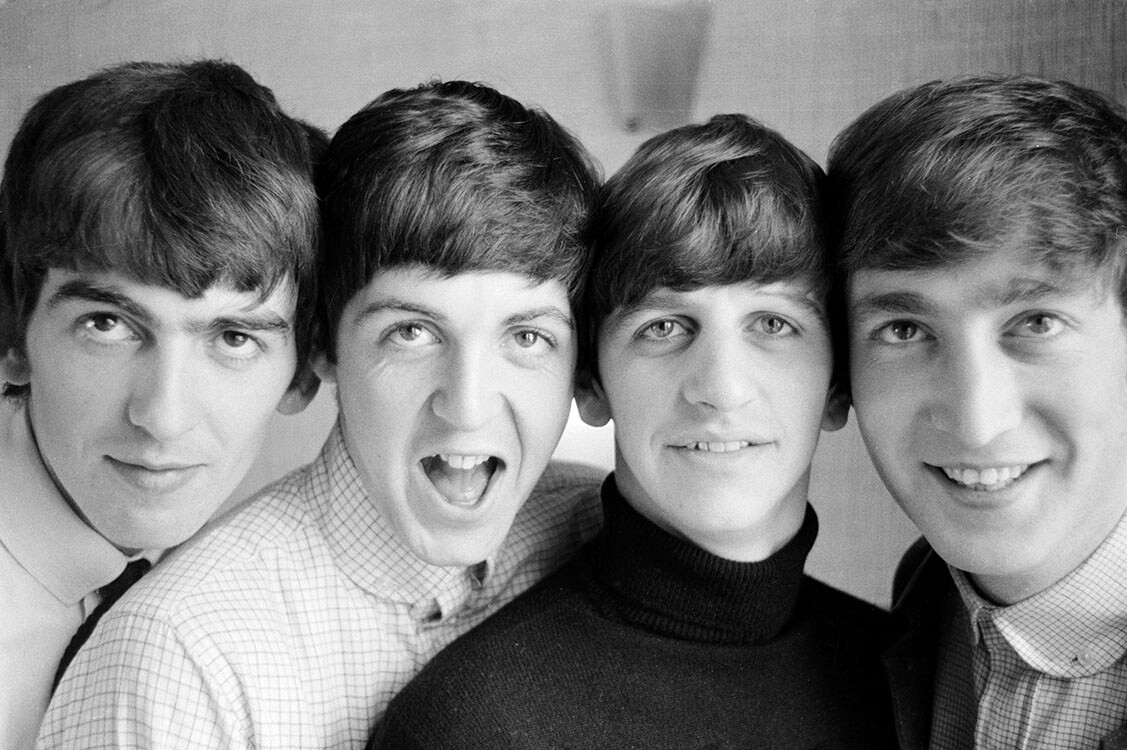 The Beatles в отеле Президент, Рассел-сквер, Лондон, 12 сентября 1963 года. Фотограф Норман Паркинсон