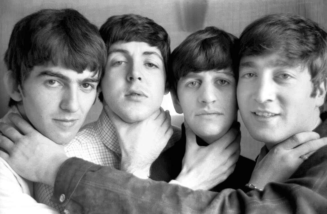 The Beatles в отеле Президент, Рассел-сквер, Лондон, 12 сентября 1963 года. Фотограф Норман Паркинсон