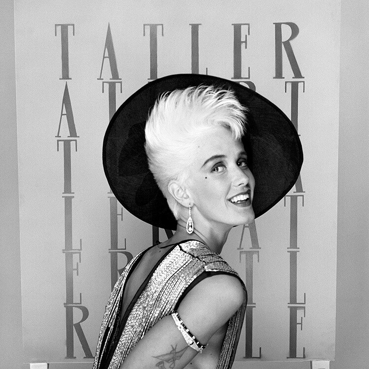 Телеведущая и писатель Паула Йейтс во время съемок Tatler, 1982 год. Фотограф Норман Паркинсон