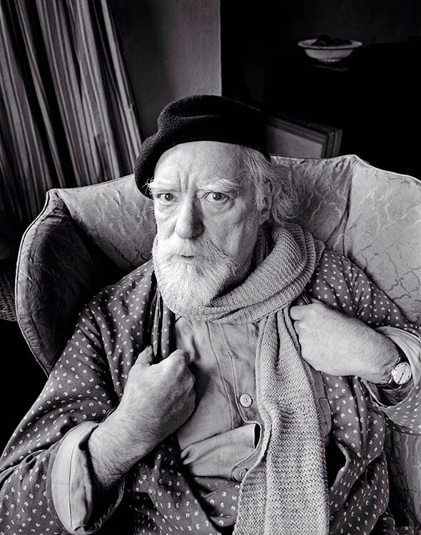 Художник, рисовальщик и гравер Август Джон, 1951 год. Фотограф Норман Паркинсон