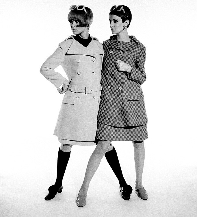 Грейс Коддингтон и Терри Рино для Vogue в августе 1966 года. Фотограф Норман Паркинсон