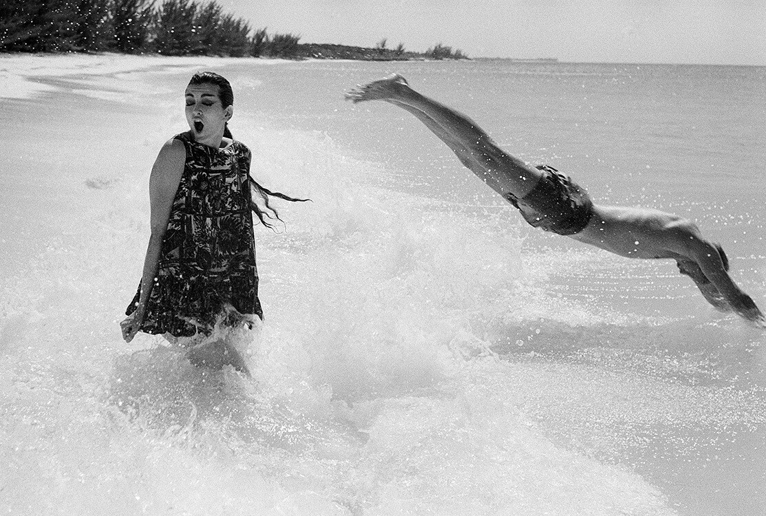 Кармен Делль’Орефиче и Чип ныряют на Багамах для журнала Vogue, 1959 год. Фотограф Норман Паркинсон