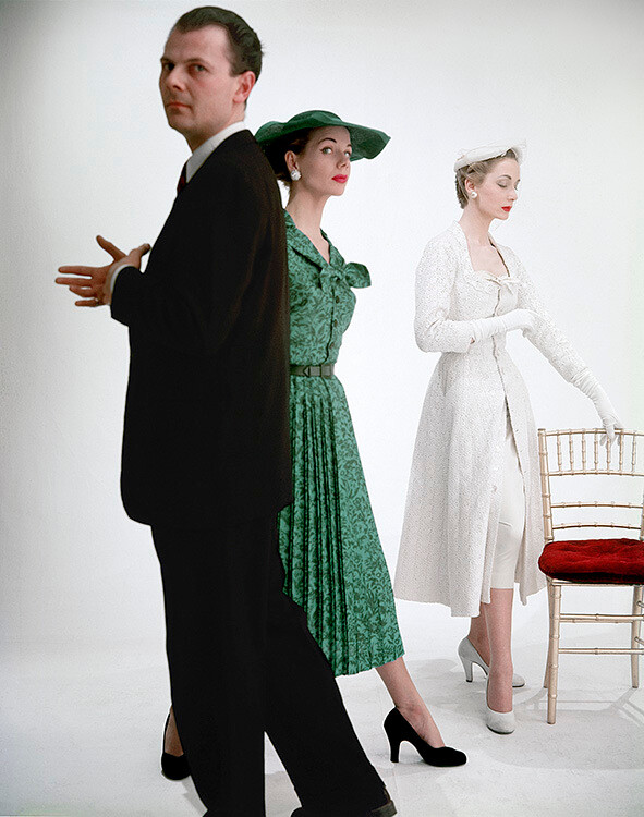 Джон Кавана для Vogue, март 1953 года. Фотограф Норман Паркинсон