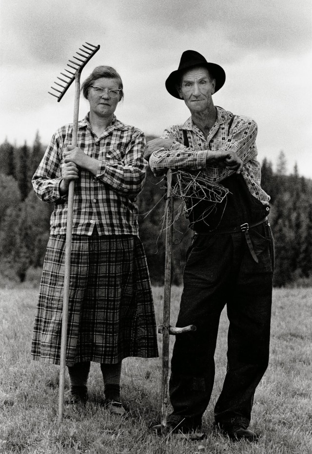Мелкие фермеры Фриц и Вера Эрикссон, Ликселе, 1966. Автор Суне Юнссон