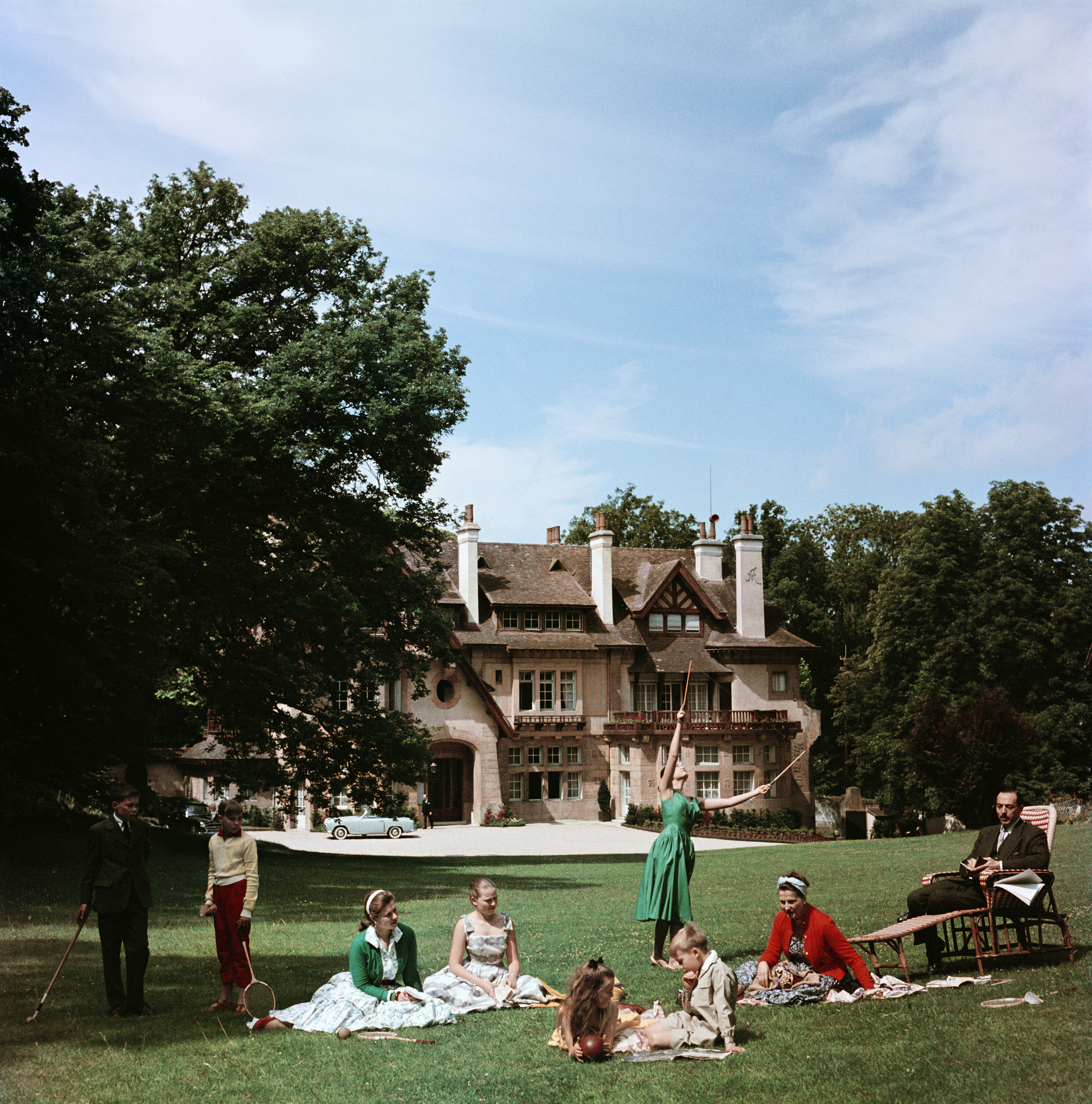 Manoir du Coeur Volant, Лувесьен (Великобритания), 1965 г. Фотограф Слим Ааронс