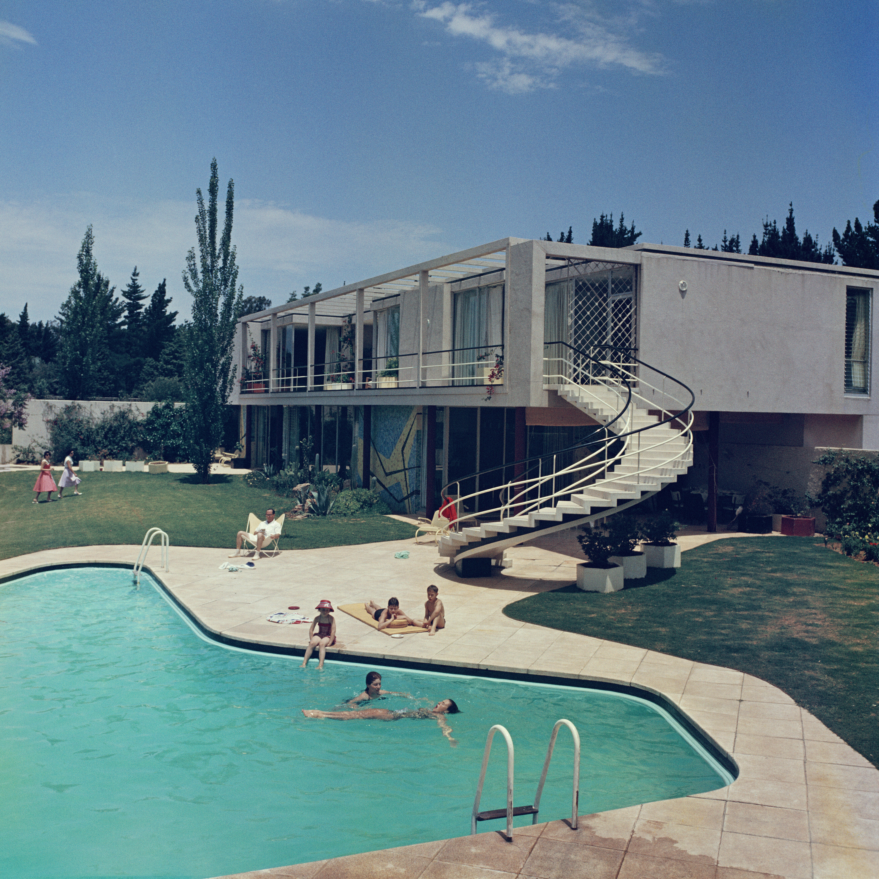 Бассейн в Южной Африке, 1958 год. Фотограф Слим Ааронс