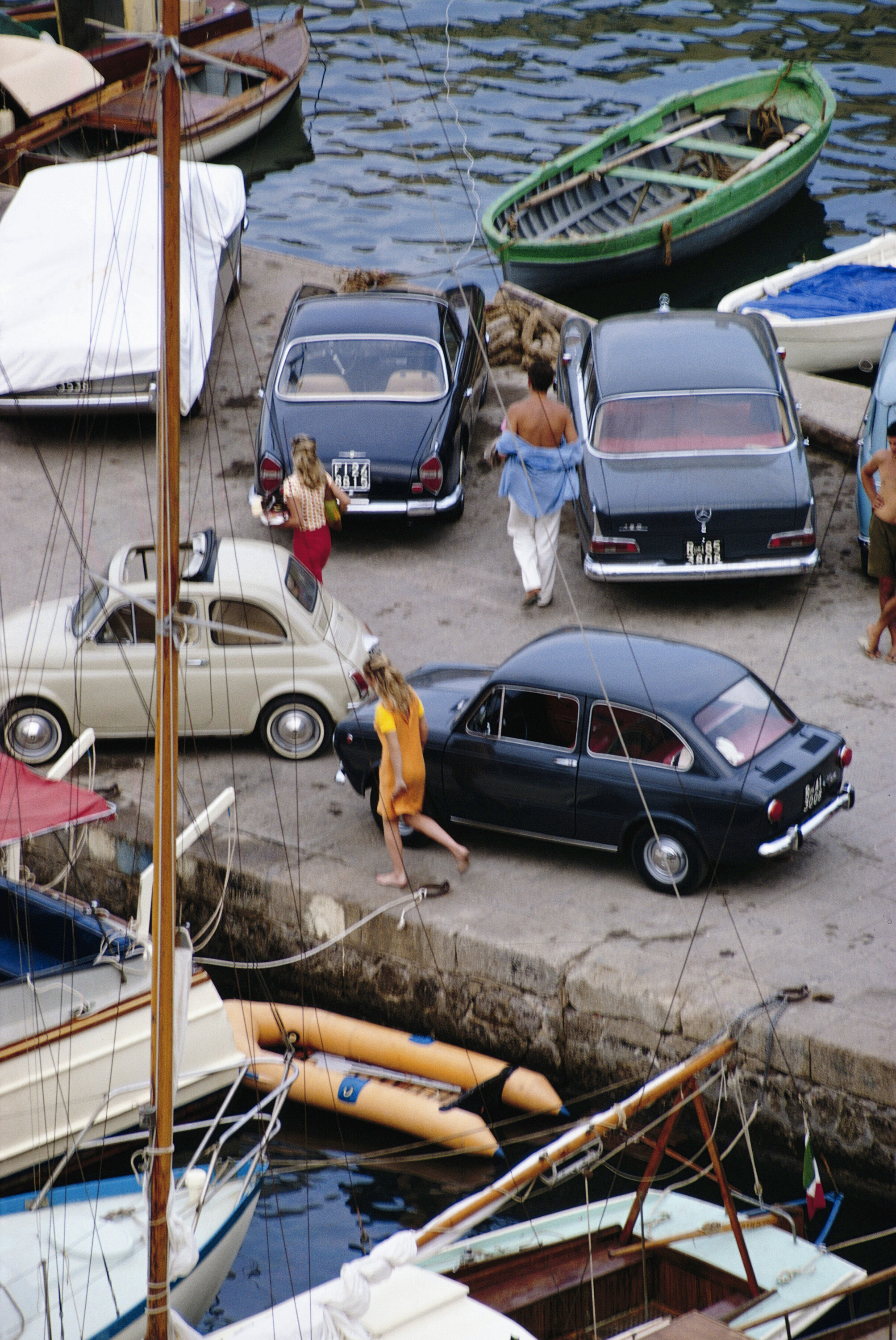 Гавань Порто-Эрколе, 1967 год. Фотограф Слим Ааронс