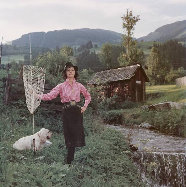 Нина Дайер, 1958 год. Фотограф Слим Ааронс