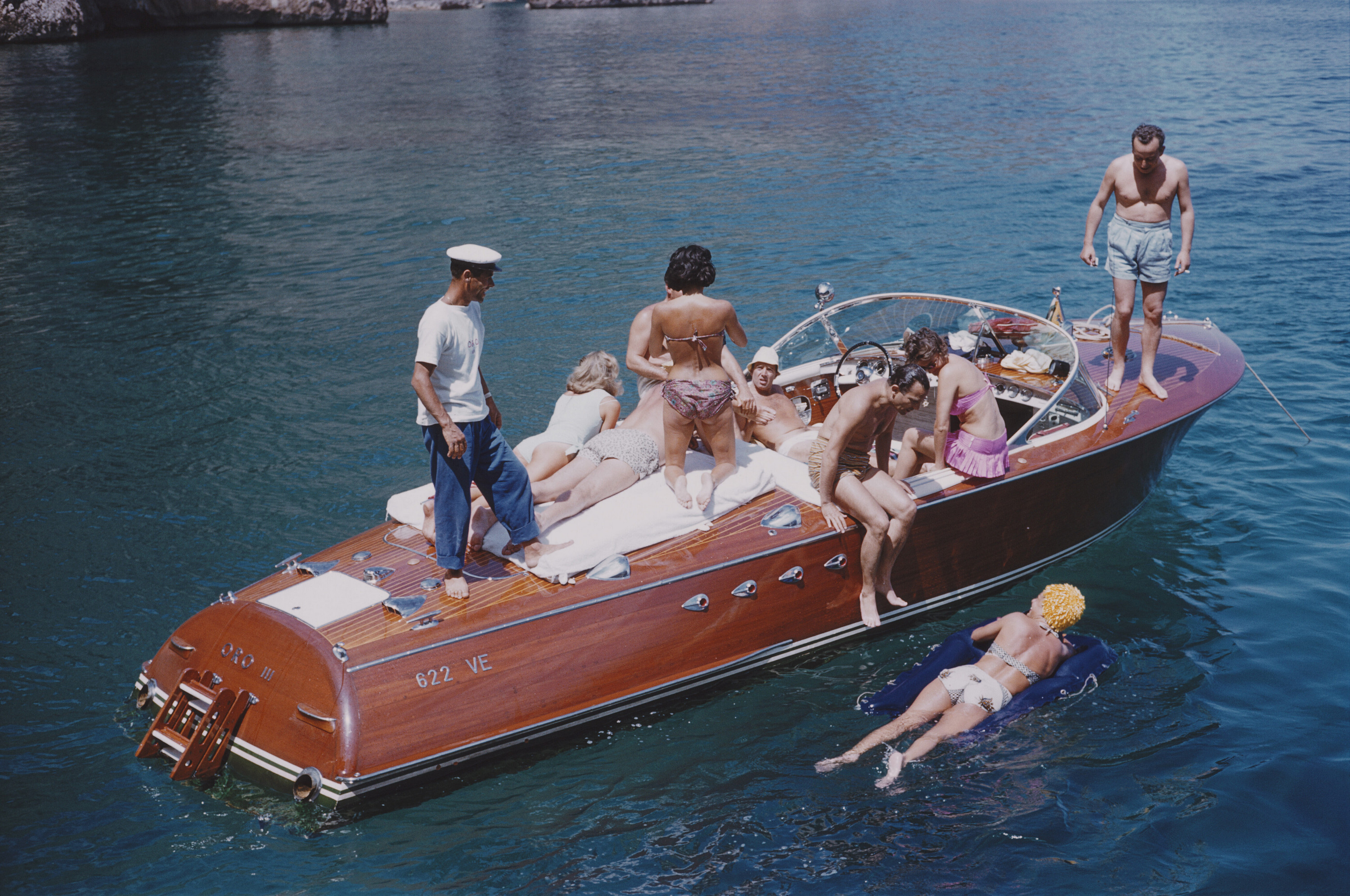 Отдых на Капри, 1958 год. Фотограф Слим Ааронс