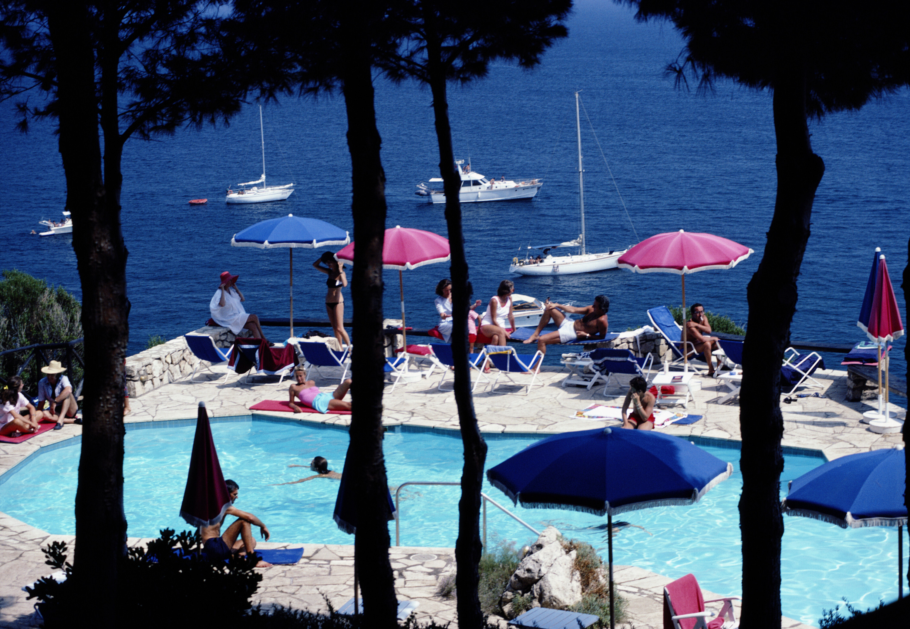 Отель Il Pellicano, Порто-Эколе, Тоскана, 1980 г. Фотограф Слим Ааронс