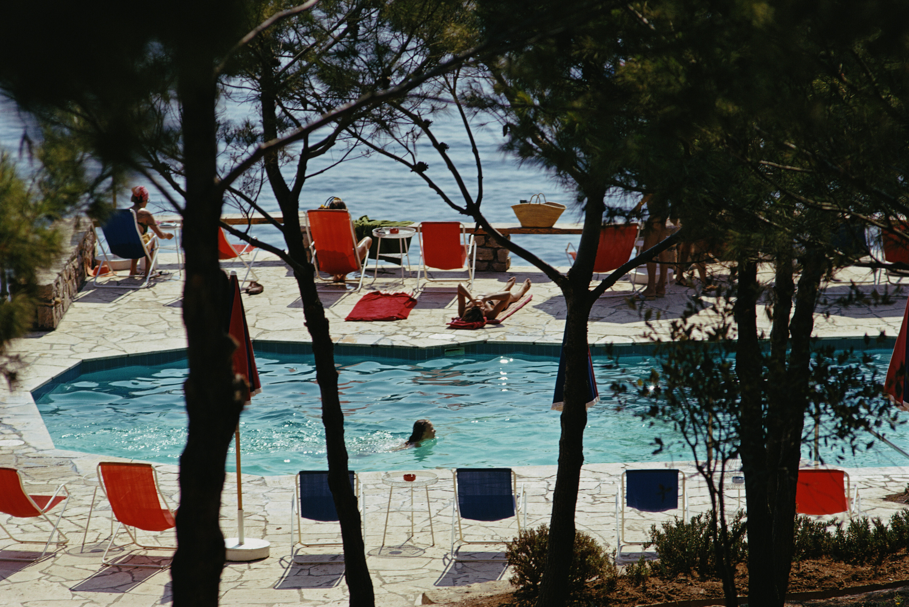 Отель Иль Пелликано, 1973 год. Фотограф Слим Ааронс