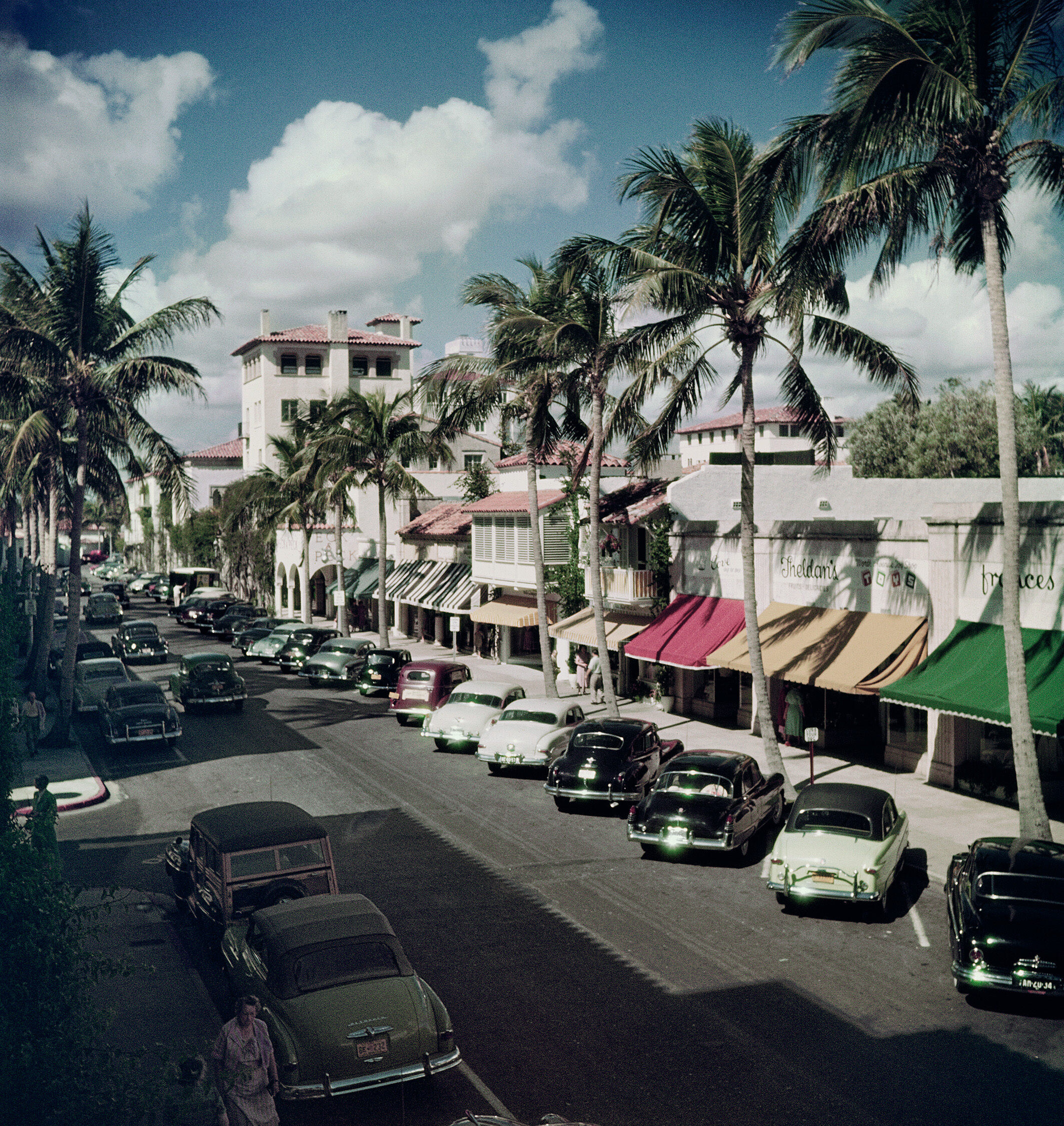 Палм-Бич-стрит, 1953 год. Фотограф Слим Ааронс
