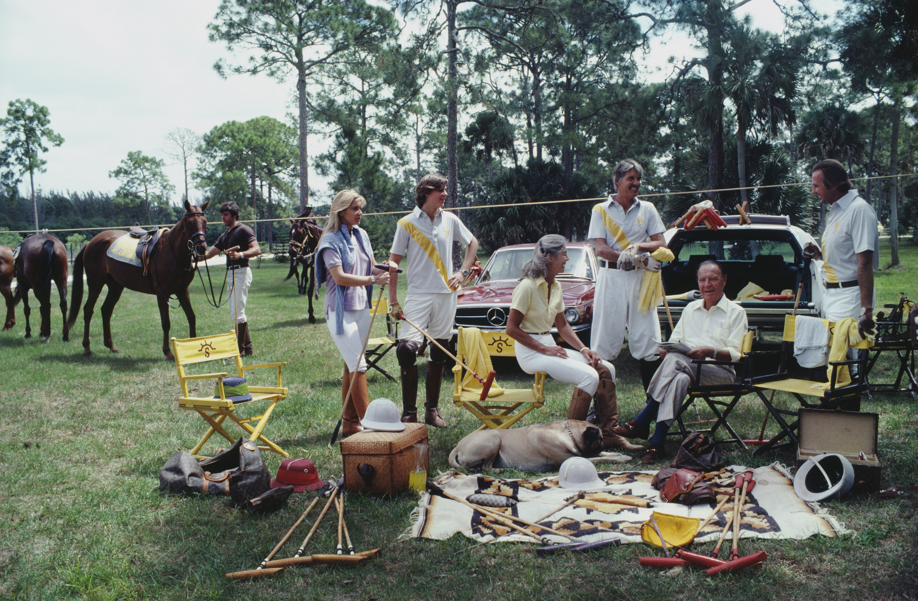 Поло-вечеринка, 1981 год. Фотограф Слим Ааронс