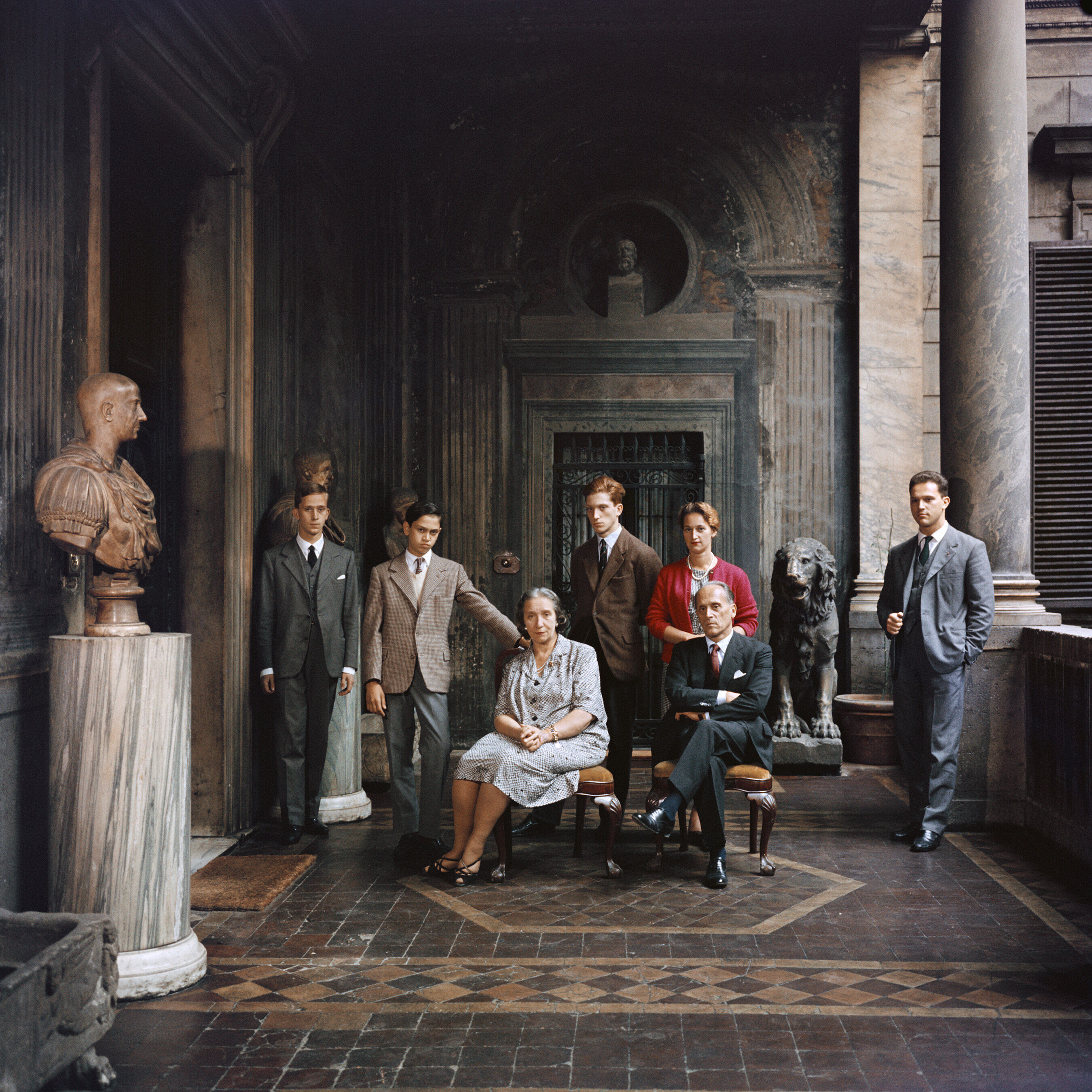 Семья Массимо, 1960 год. Фотограф Слим Ааронс