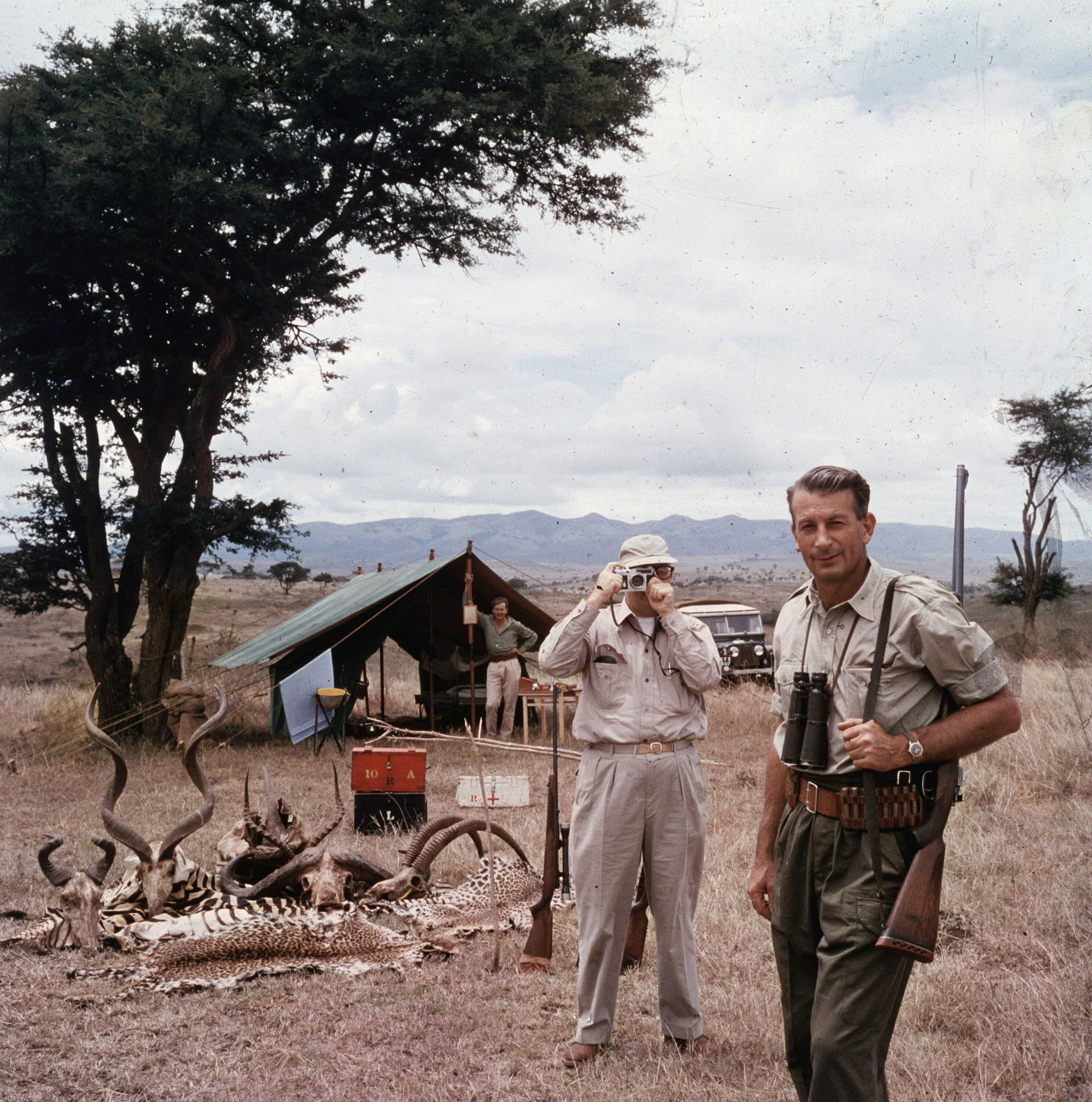 Хантер Реджи Дестро и Арнольд Ньюман, Найроби, Кения, 1960 год. Фотограф Слим Ааронс