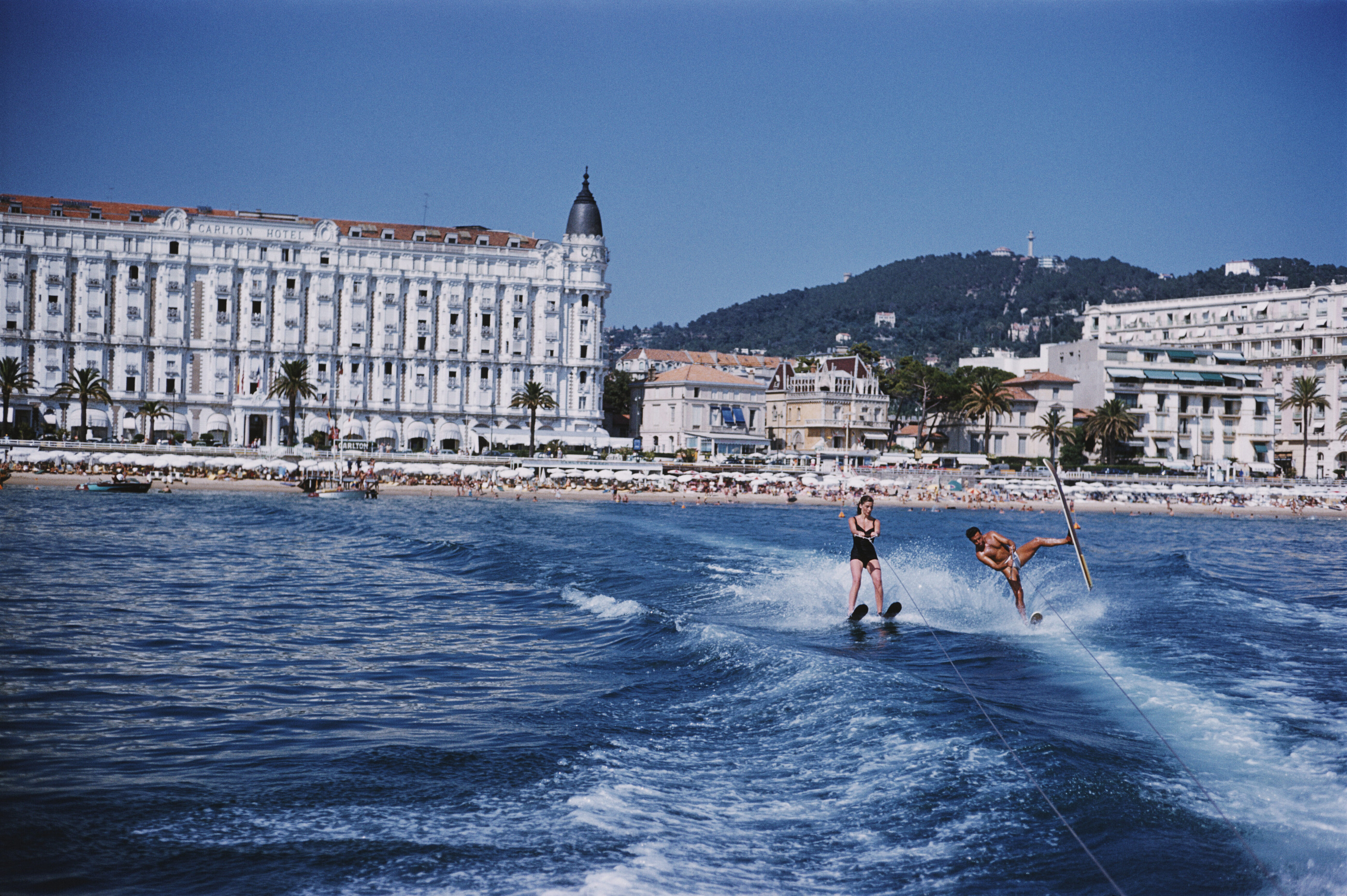 Водные виды спорта в Каннах, 1958 год. Фотограф Слим Ааронс