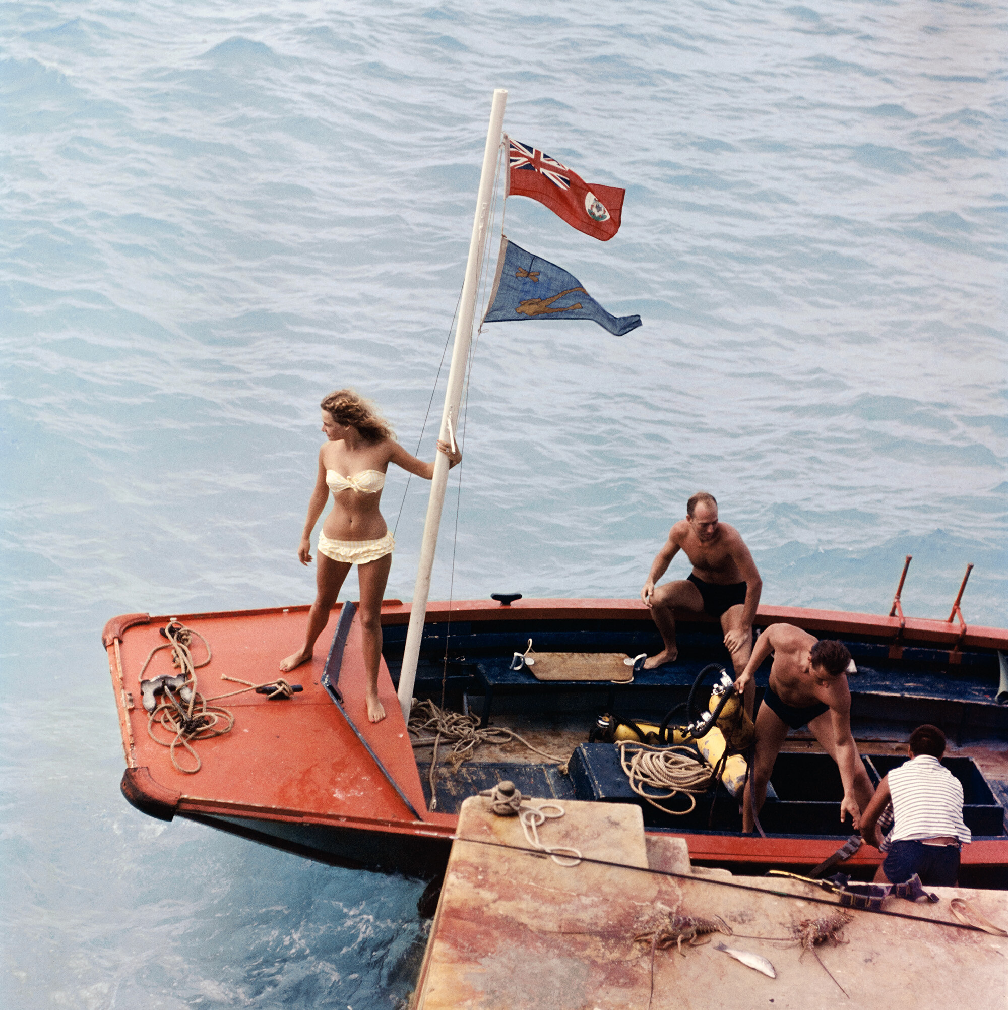 Остров Андрос, Греция, 1957 год. Фотограф Слим Ааронс