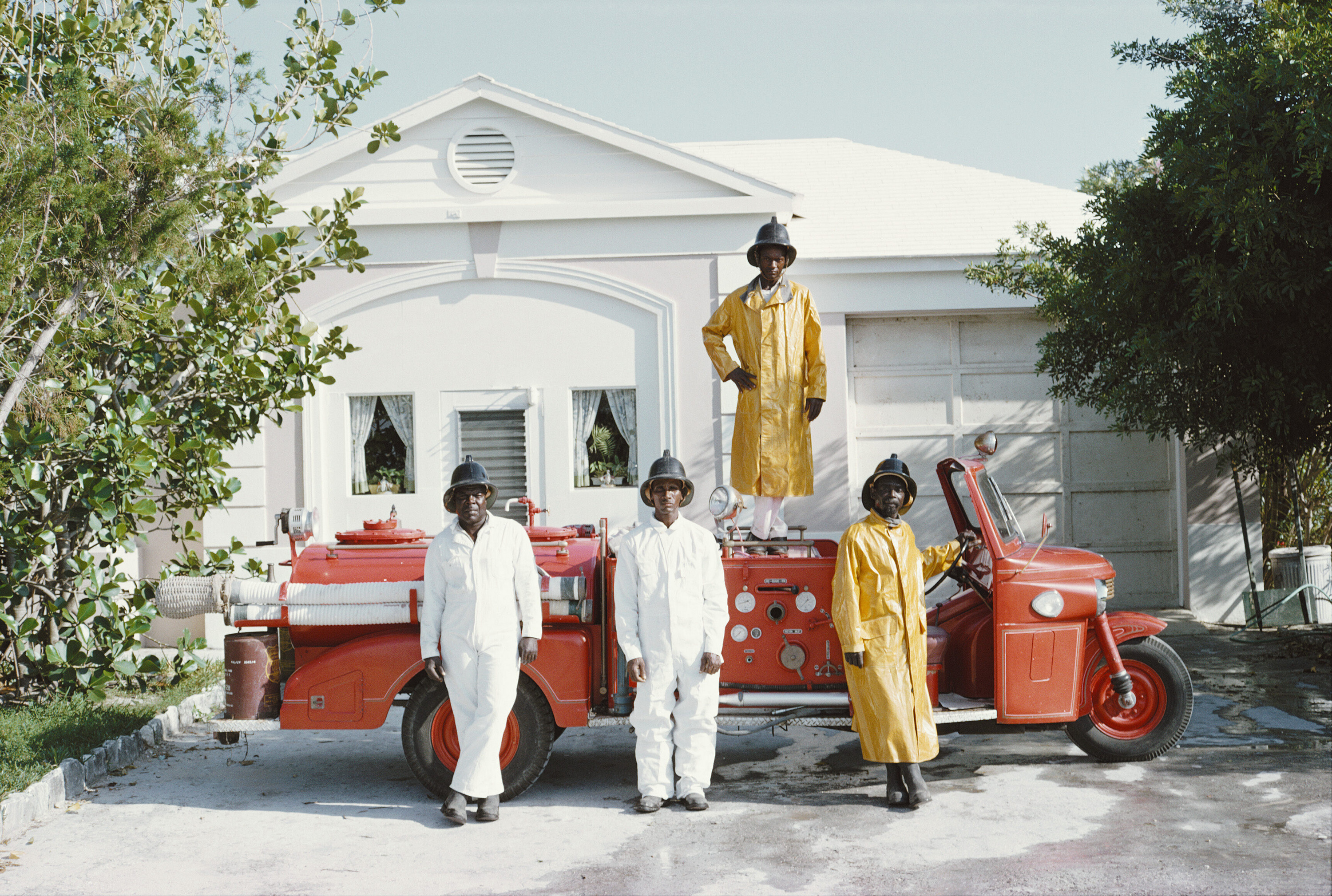 Пожарная служба Лайфорд-Кей, Багамы, 1966 год. Фотограф Слим Ааронс