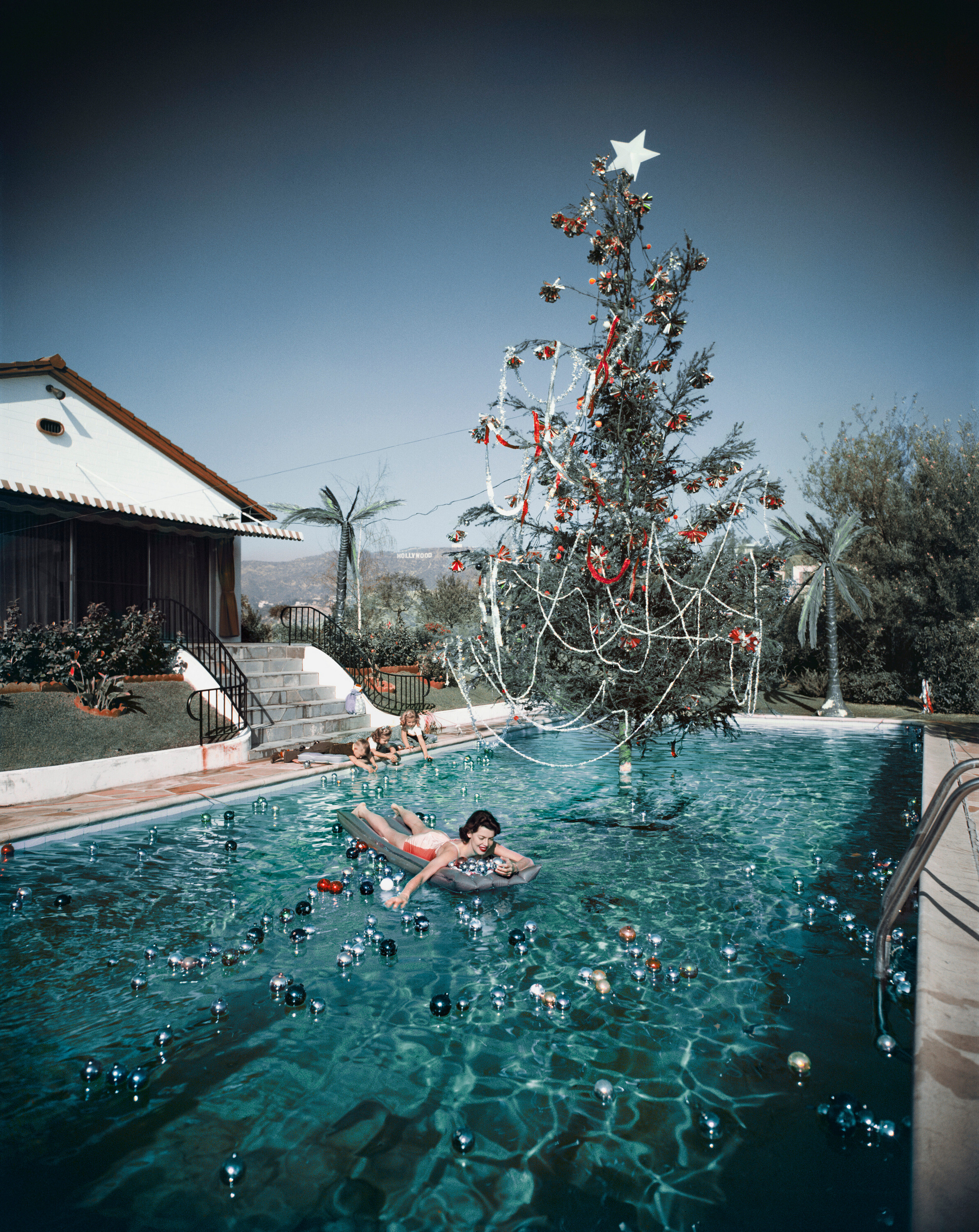 Рождественский заплыв, 1954 год. Фотограф Слим Ааронс
