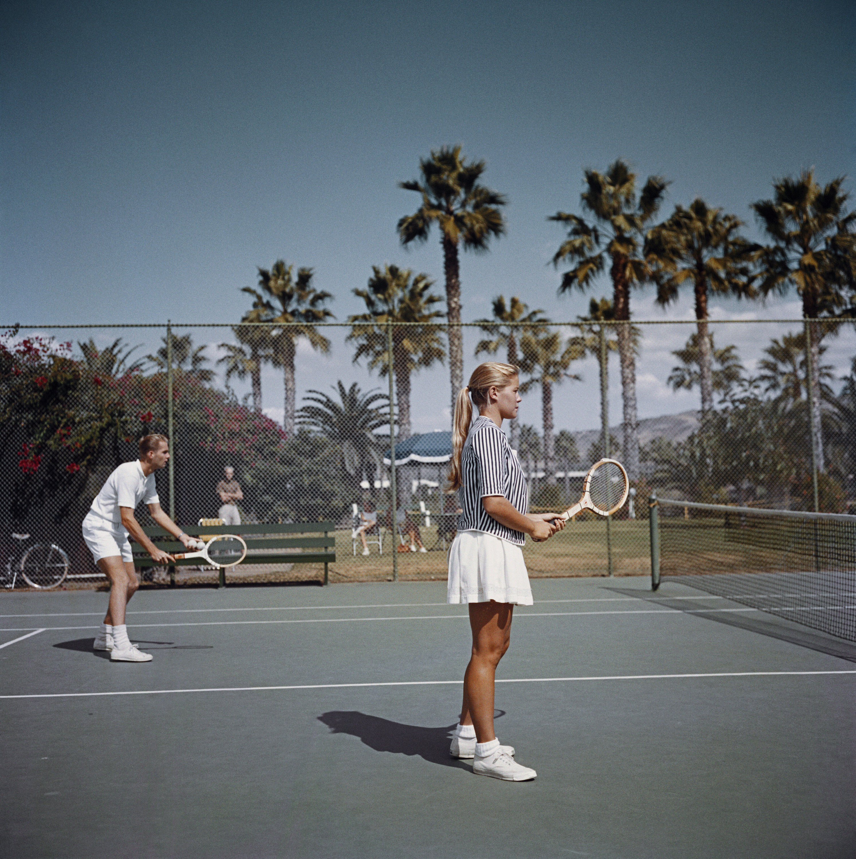 Теннис в Сан-Диего, 1960 год. Фотограф Слим Ааронс