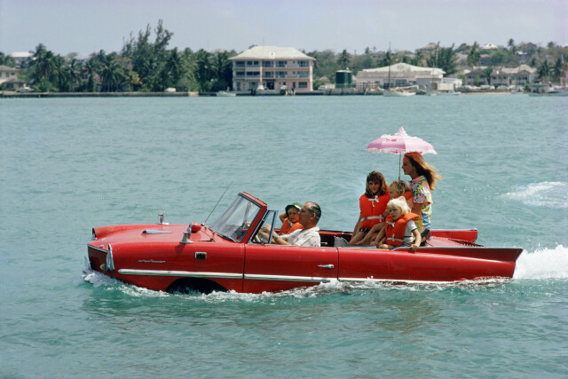 Амфикар, гавань Нассау, Багамы, 1967 год. Фотограф Слим Ааронс