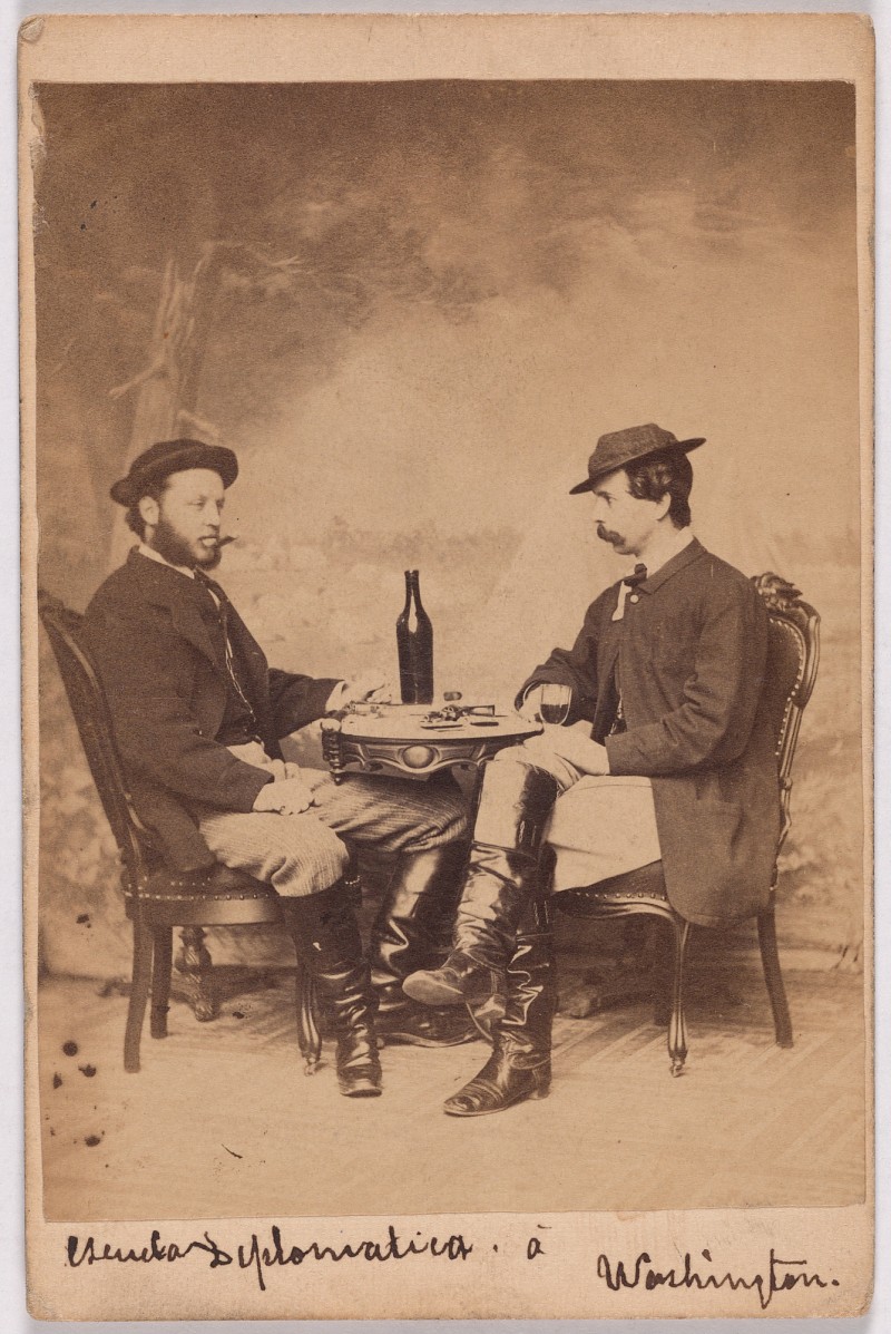 Два военных фотокорреспондента, примерно 1860 год