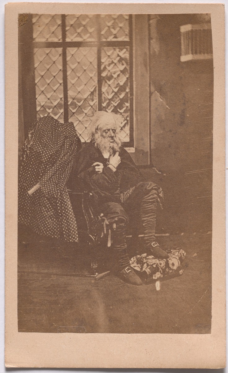 «Панталоне» из серии «Семь возрастов человека» по Шекспиру, ок. 1860. Автор студия братьев Мид