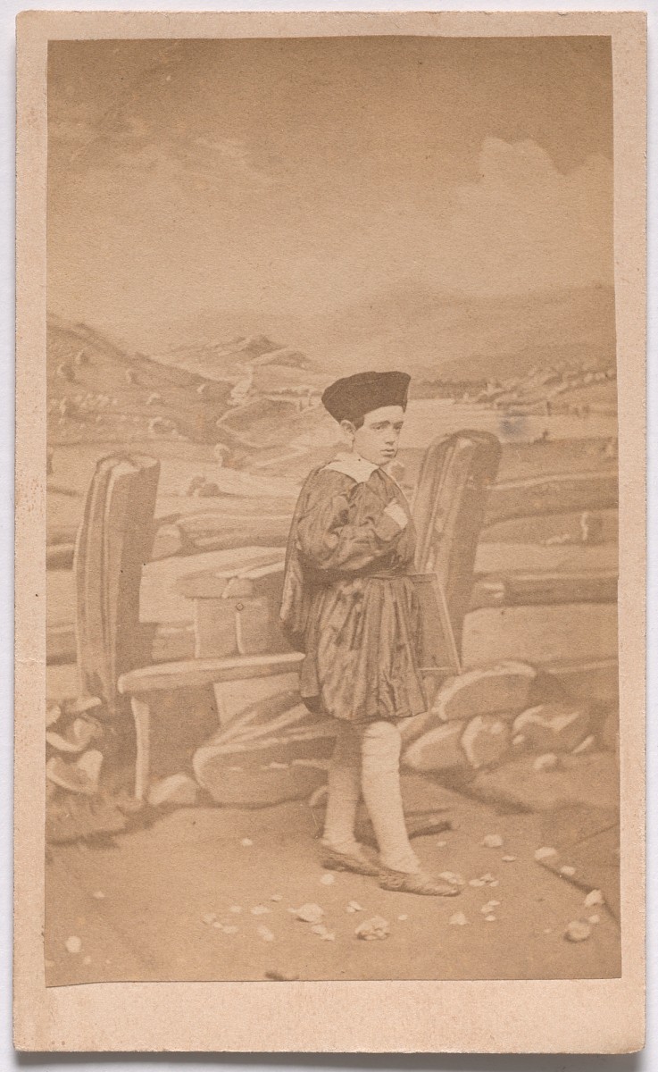 «Школьник» из серии «Семь возрастов человека» по Шекспиру, ок. 1860. Автор студия братьев Мид