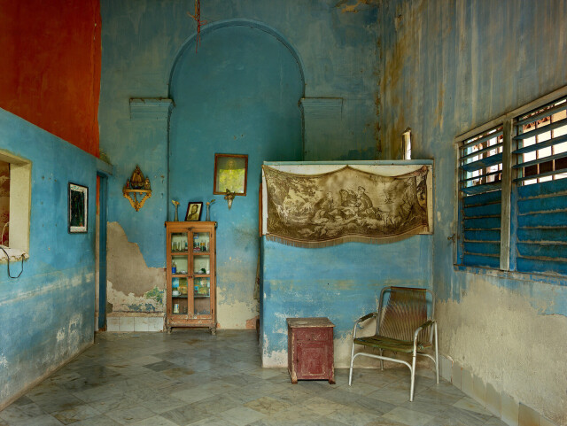 Голубой интерьер, Гавана. Фотограф Майкл Истмен