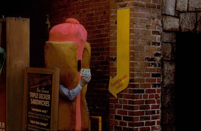 1985, Нью-Йорк, сэндвичмен. Фотограф Франк Хорват