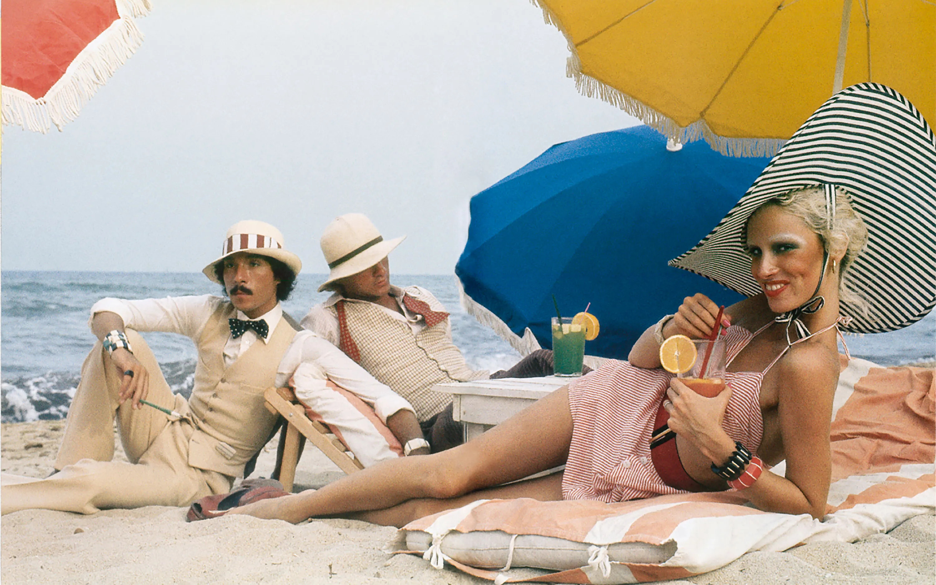 Антонио Лопес, Кори Типпин и Донна Джордан, Сен-Тропе, 1970 год. Фотограф Антонио Лопес