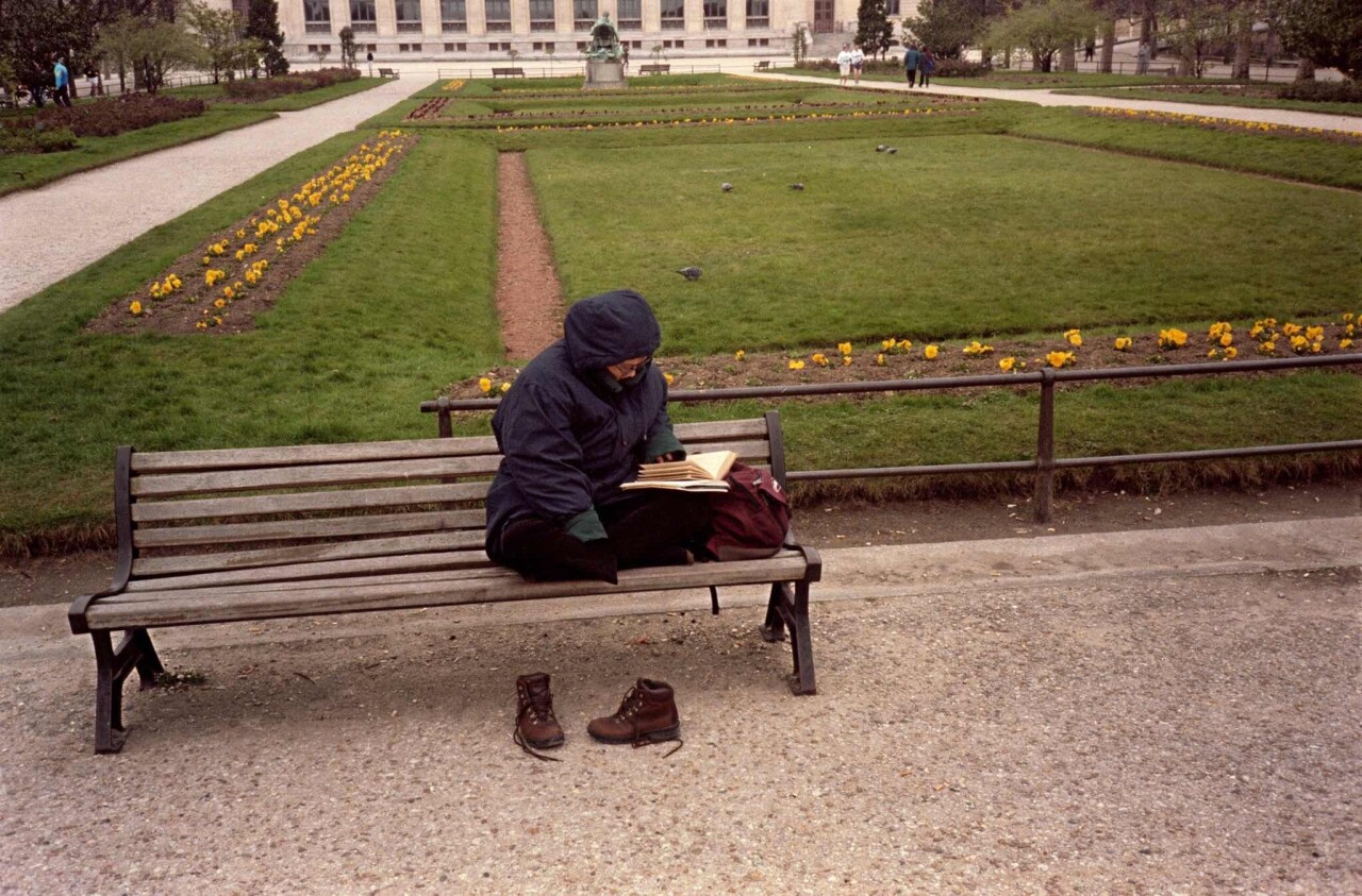 Проект «Ежедневный отчет», Париж, в ботаническом саду, март, 1999 год. Фотограф Франк Хорват