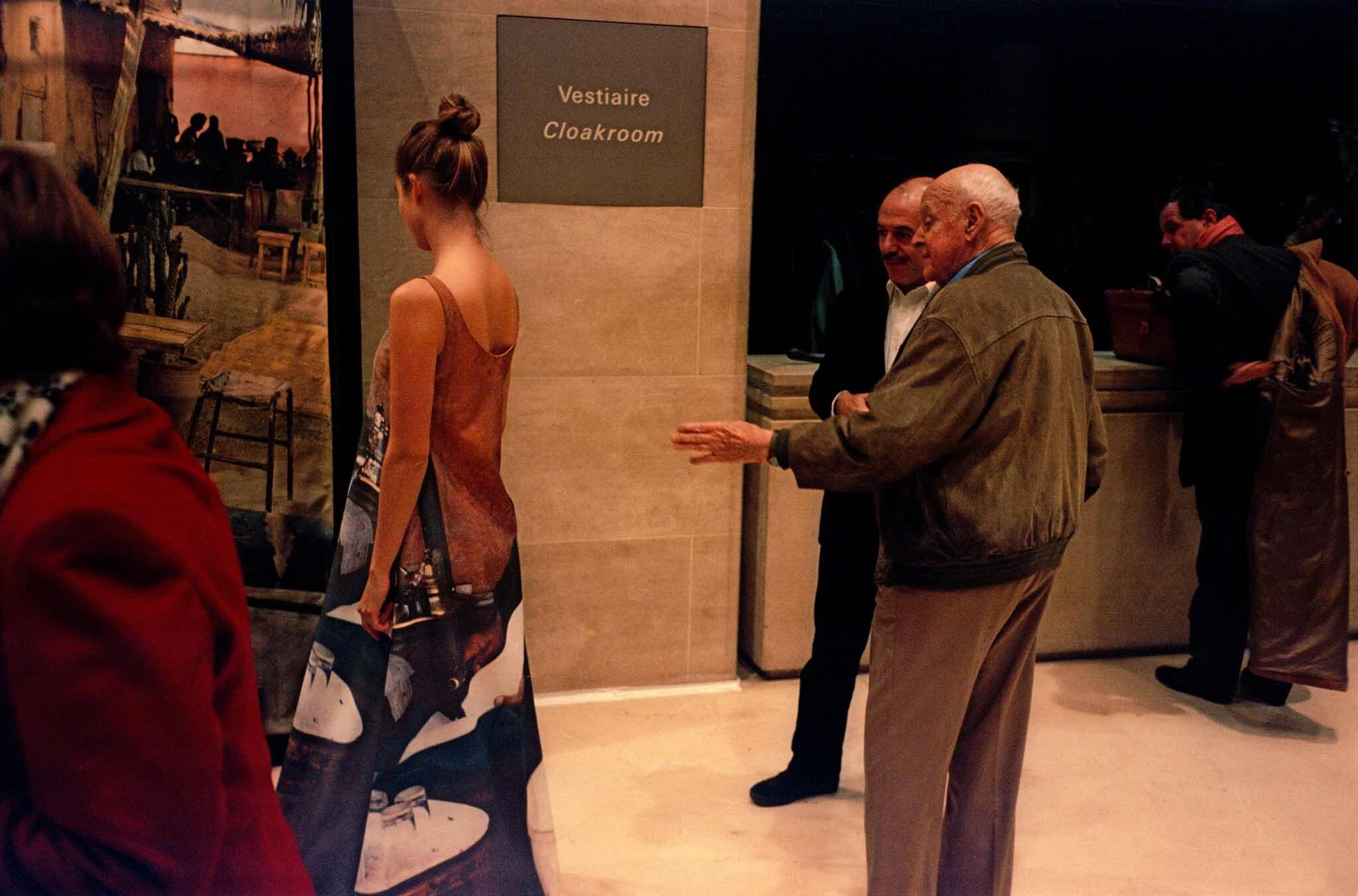 Проект Ежедневный отчет, Париж, Анри Картье-Брессон со своим биографом Пьером Ассулином, ноябрь, 1999 год. Фотограф Франк Хорват
