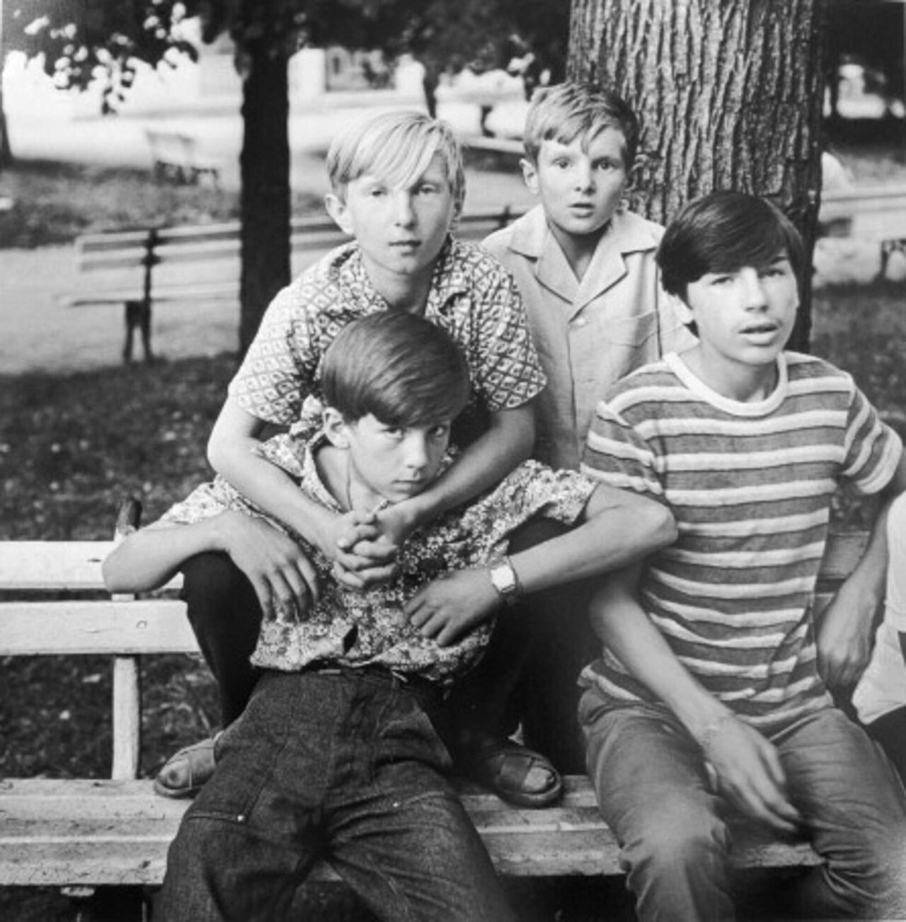 Мальчики в Серекиском парке, 1974 год, фотограф Антанас Суткус