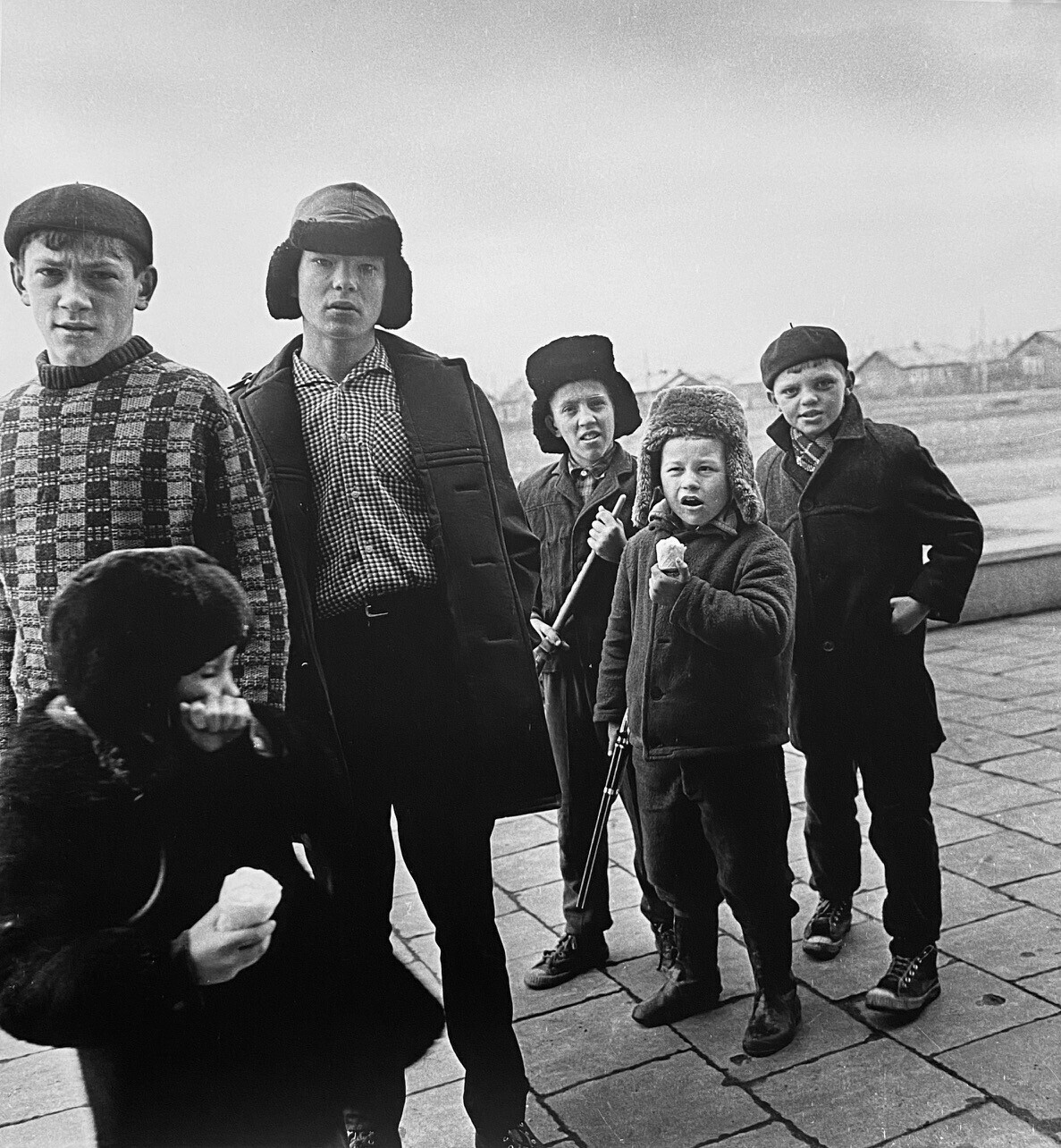 Подростки, Алитус, 1973 год, фотограф Антанас Суткус