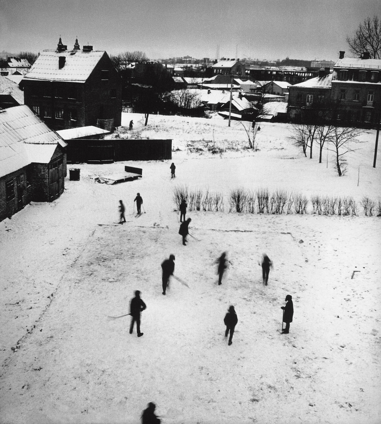 Вечерний хоккей, 1969 год, фотограф Антанас Суткус