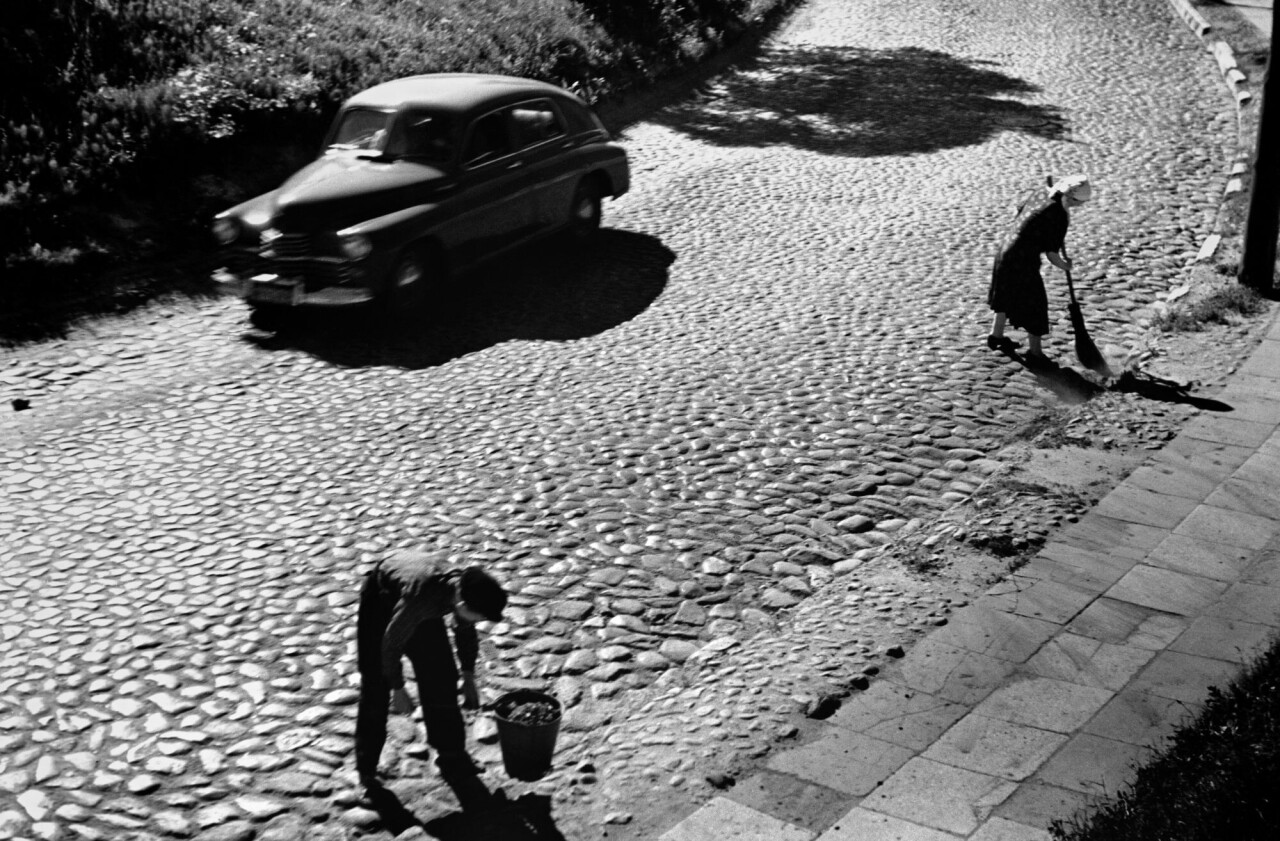 Вильнюс, Подметальные машины, 1961 год, фотограф Антанас Суткус