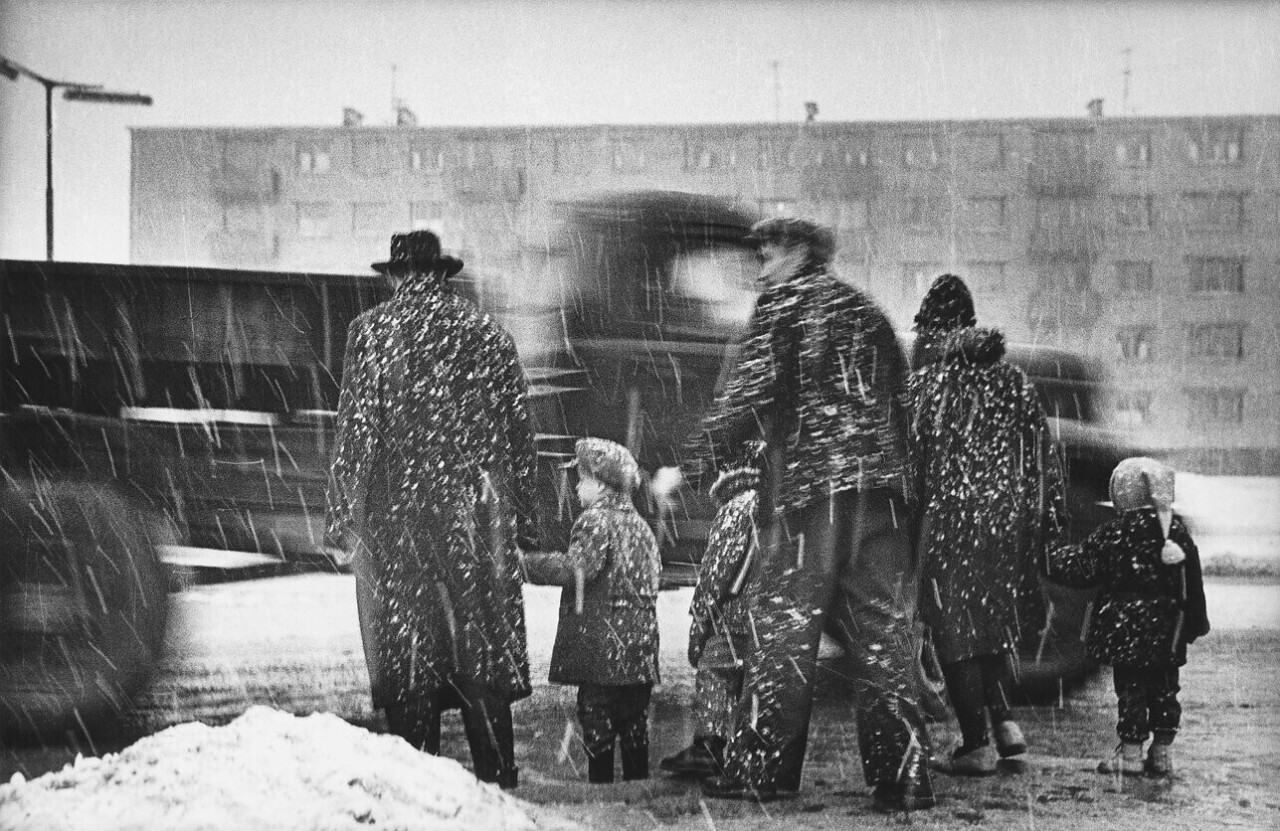 Вильнюс, Ширмунай, Мокрый снег, 1965 год, фотограф Антанас Суткус