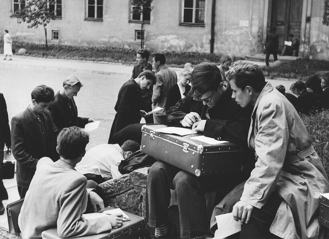 Вильнюс Университет, Допуск, 1959 год, фотограф Антанас Суткус